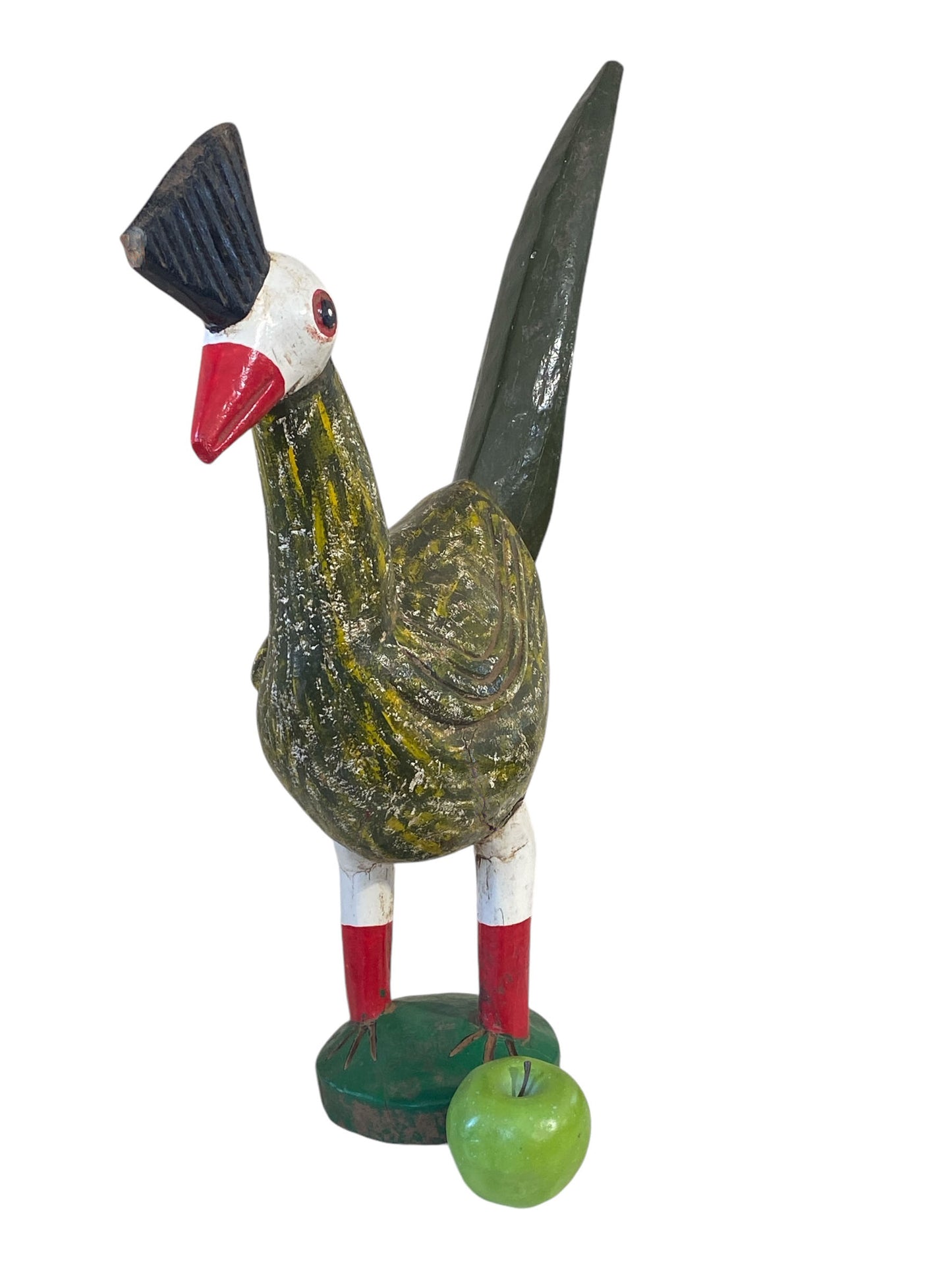 #3885 African Colorful Bird /Rooster Bozo Bamana 24" H