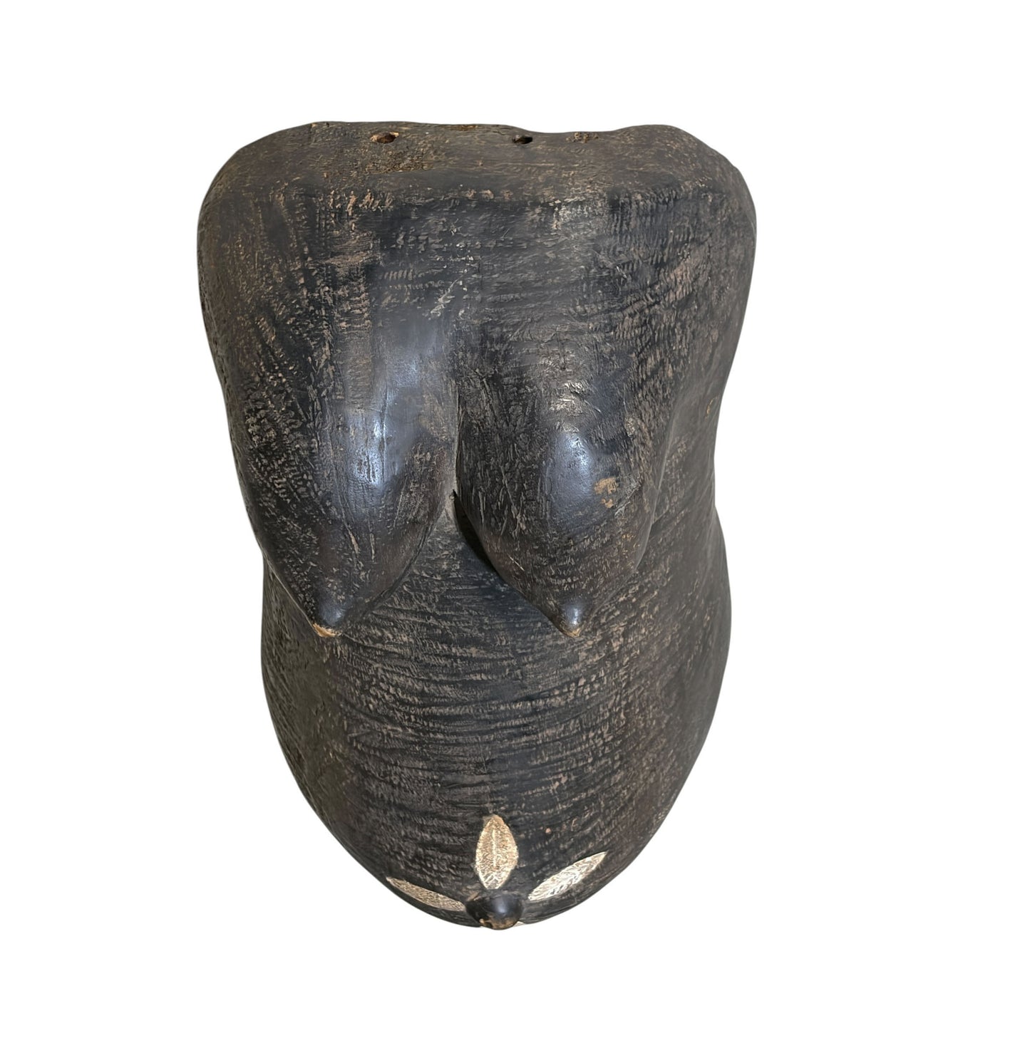 #570 Vintage Makonde Body Mask (Njorowe) Sculpture Tanzania 18.5" H