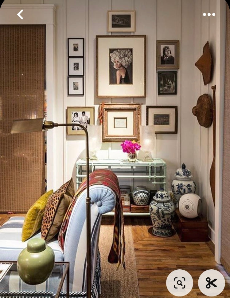 #5790 Large Chinoiserie Ming Dynasty Style Vase 22" H