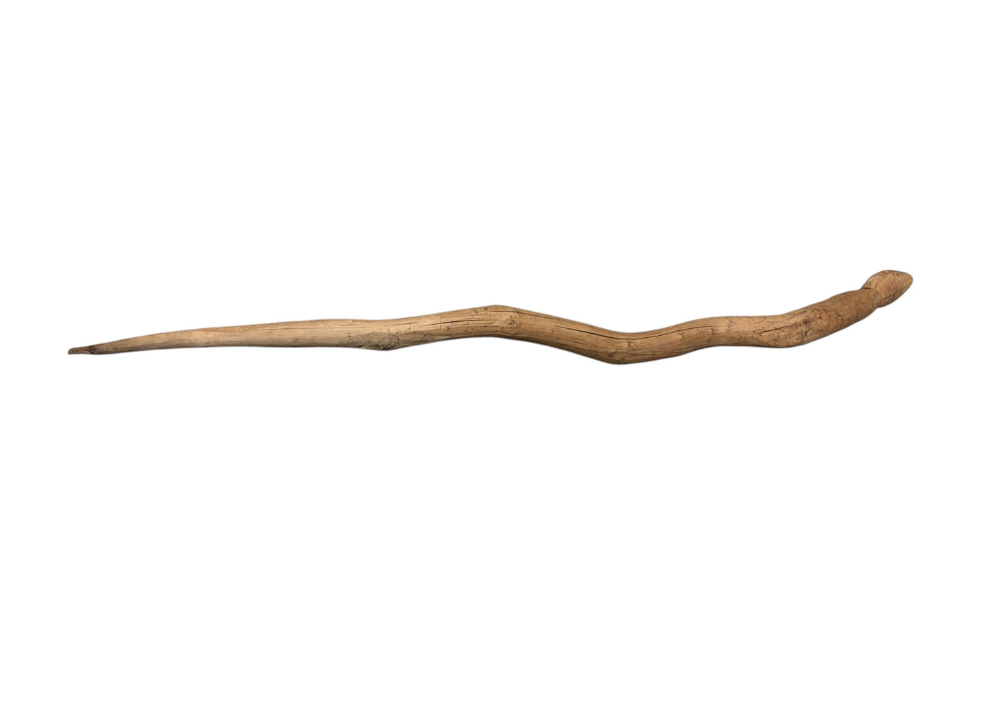 #1259 Vintage Tribal Naturalistic Carved LG Snake Papua New Guinea 49.5" W