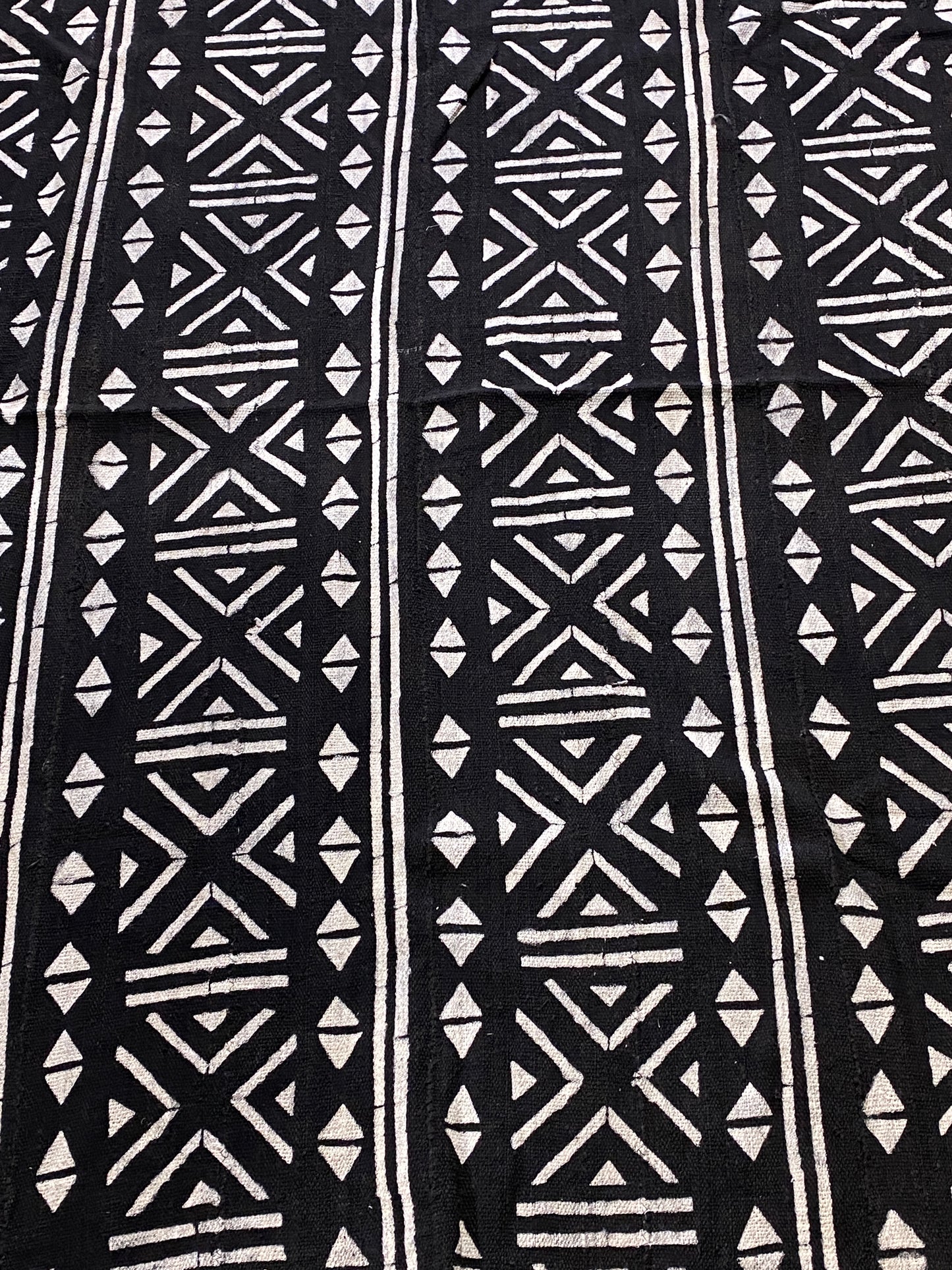 # 7314 African Black and White Mud Cloth Textile Mali
