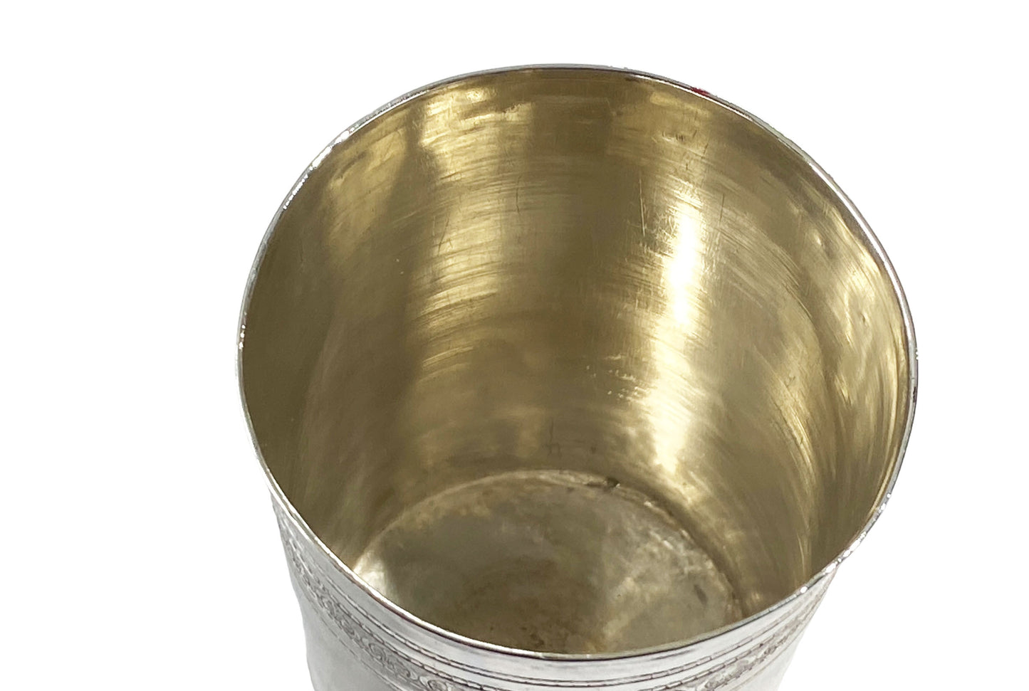 #7009 Old Coin Silver Beaker