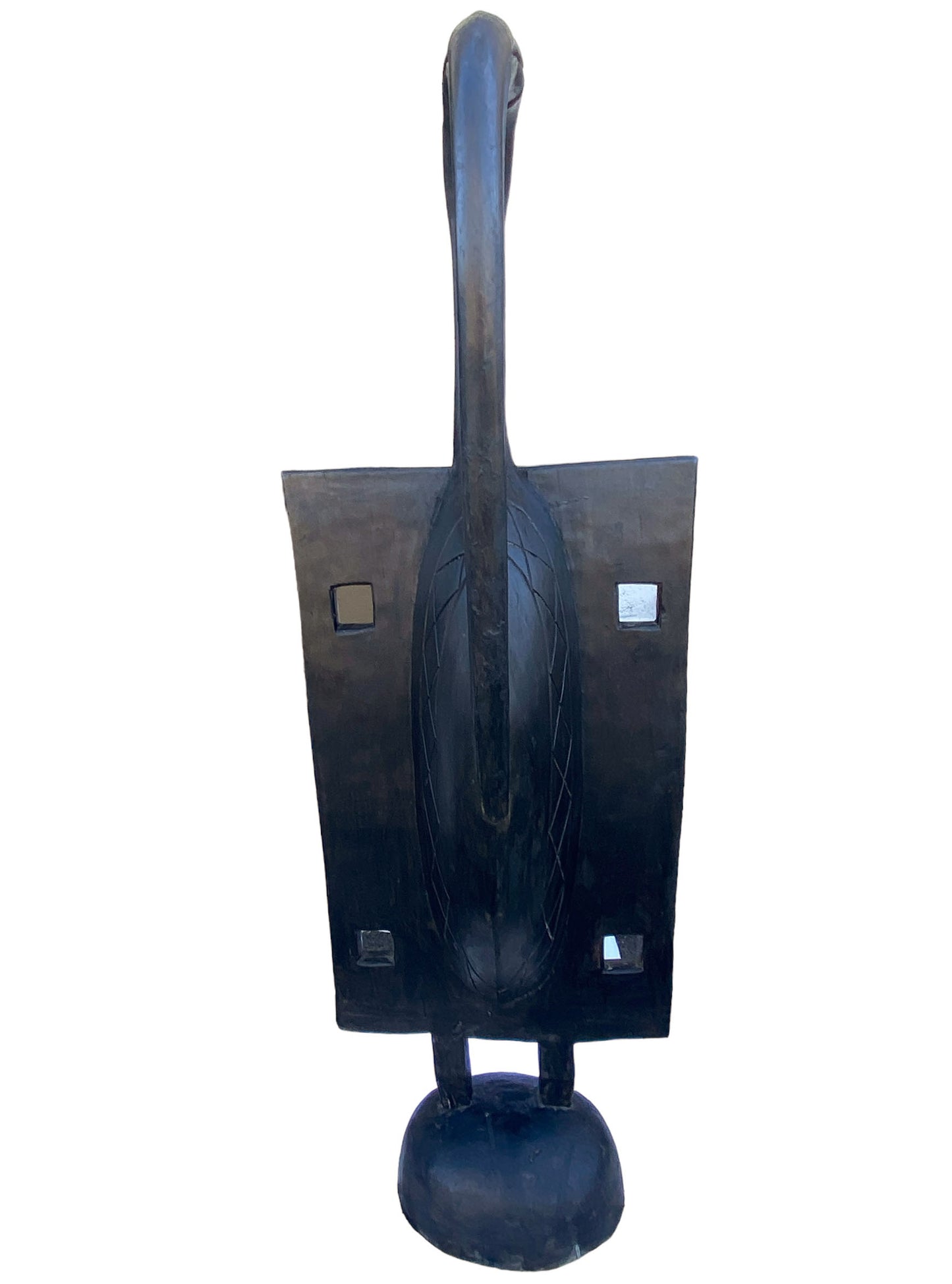 #7111 Huge Sculpture of Senufo Bird Statue Cote d'Ivoire 76" H