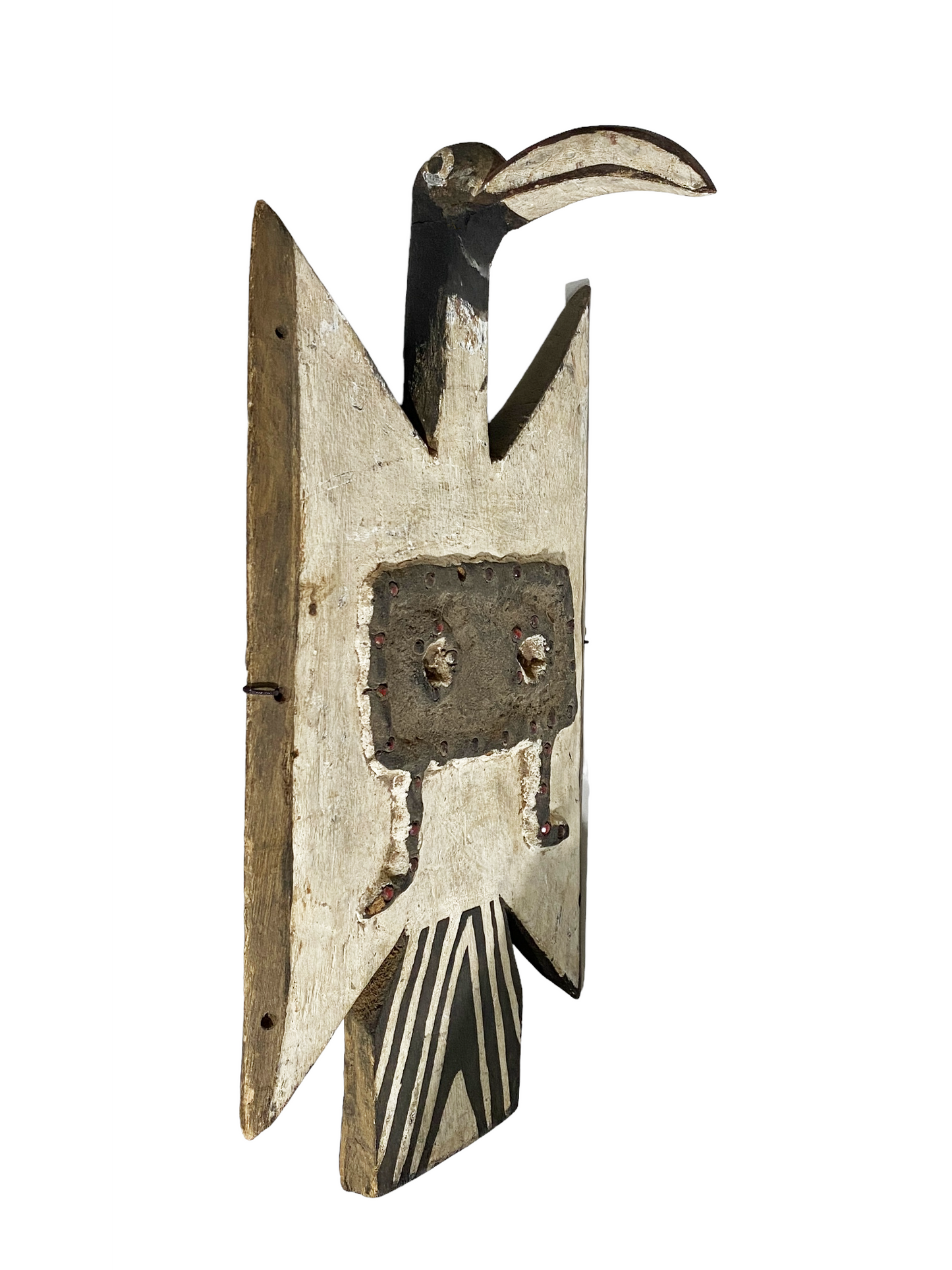 #3510 Bobo Fing Harvest Bird Mask  Burkina Faso 17" H