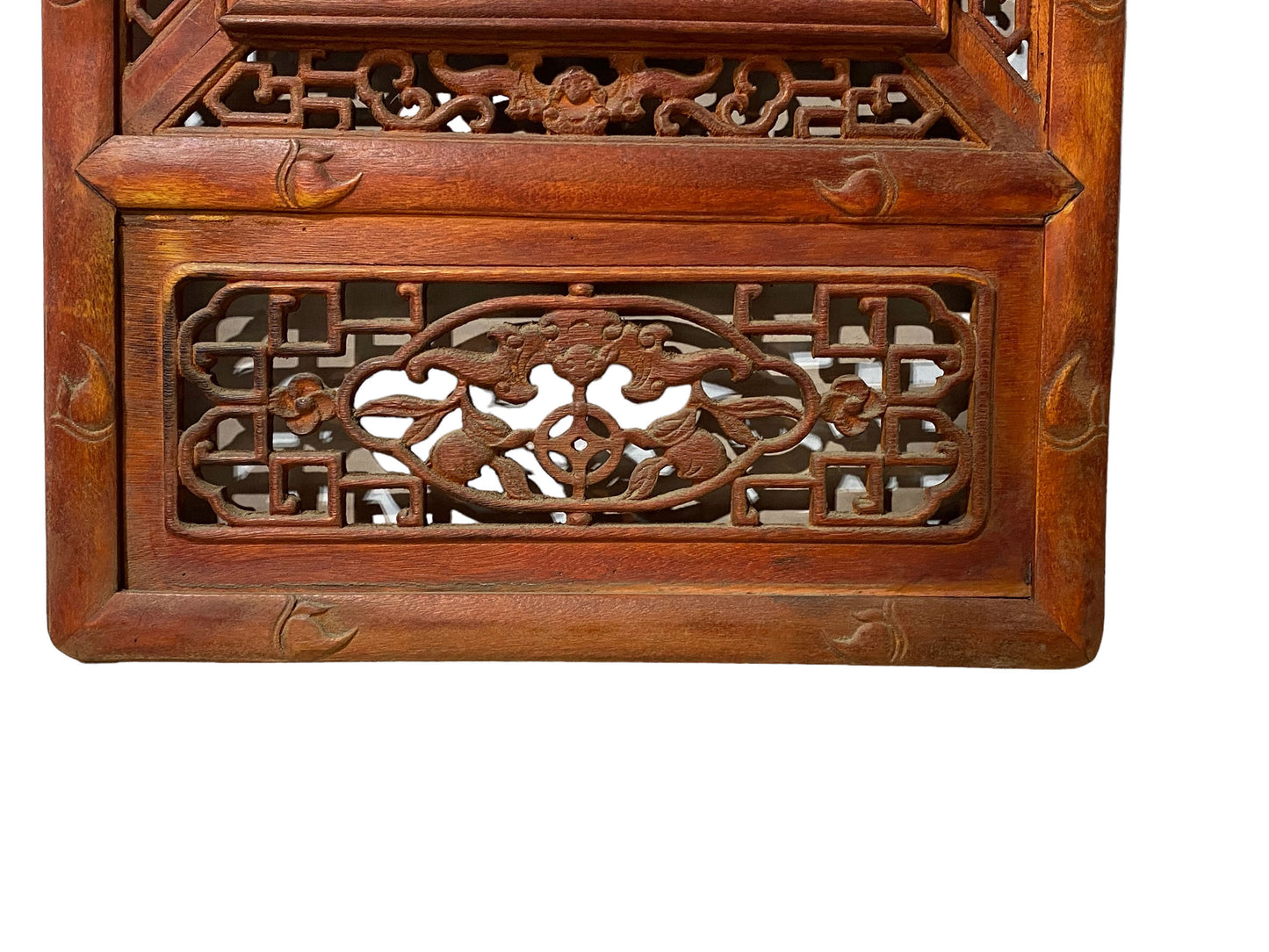 #5529 Superb LG Chinese Blue and White Porcelain Wood Panel 49" H