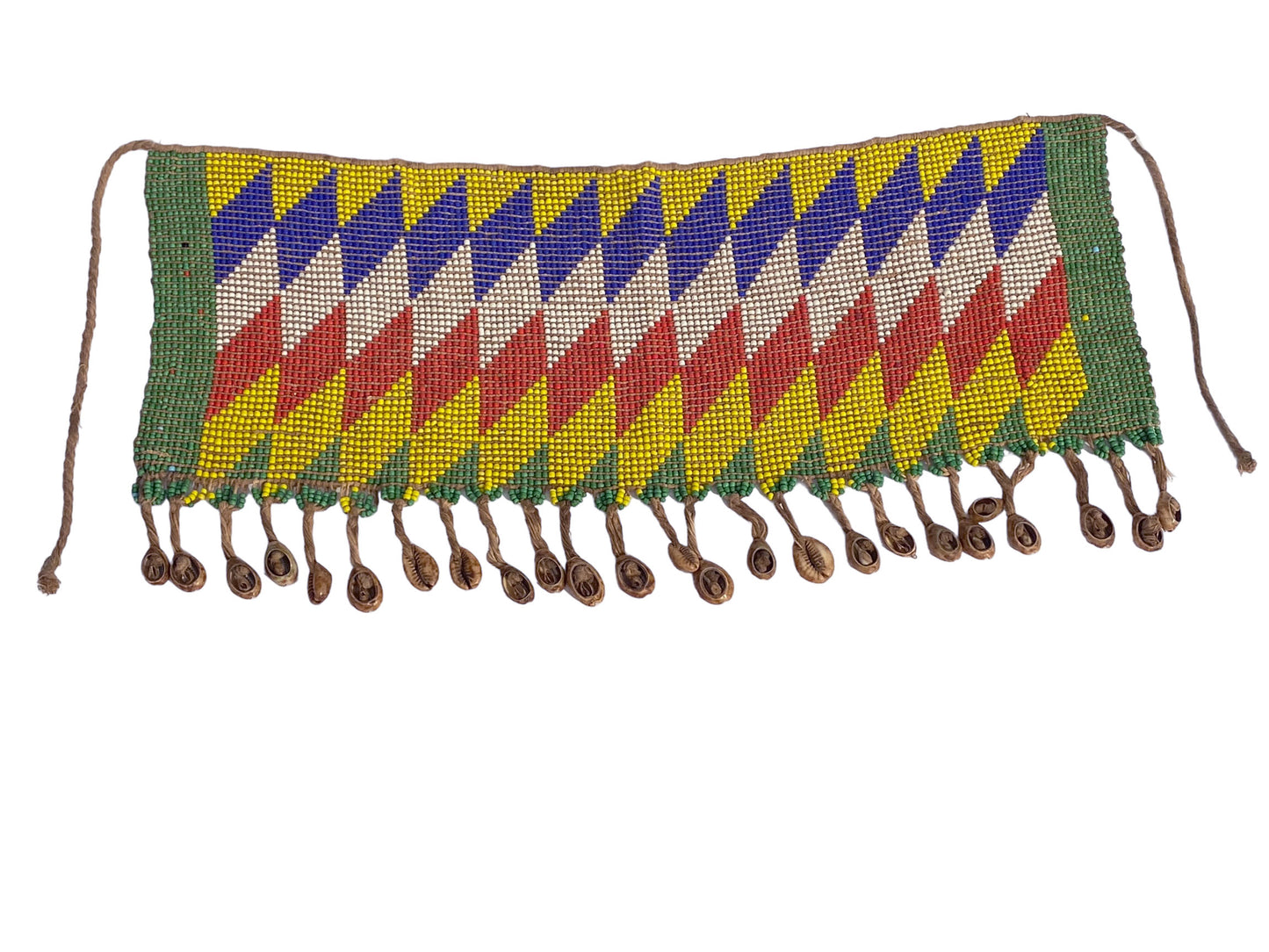 #65 Skirt Kirdi Beaded Cache Sex Pikuran Cameroon 18" W