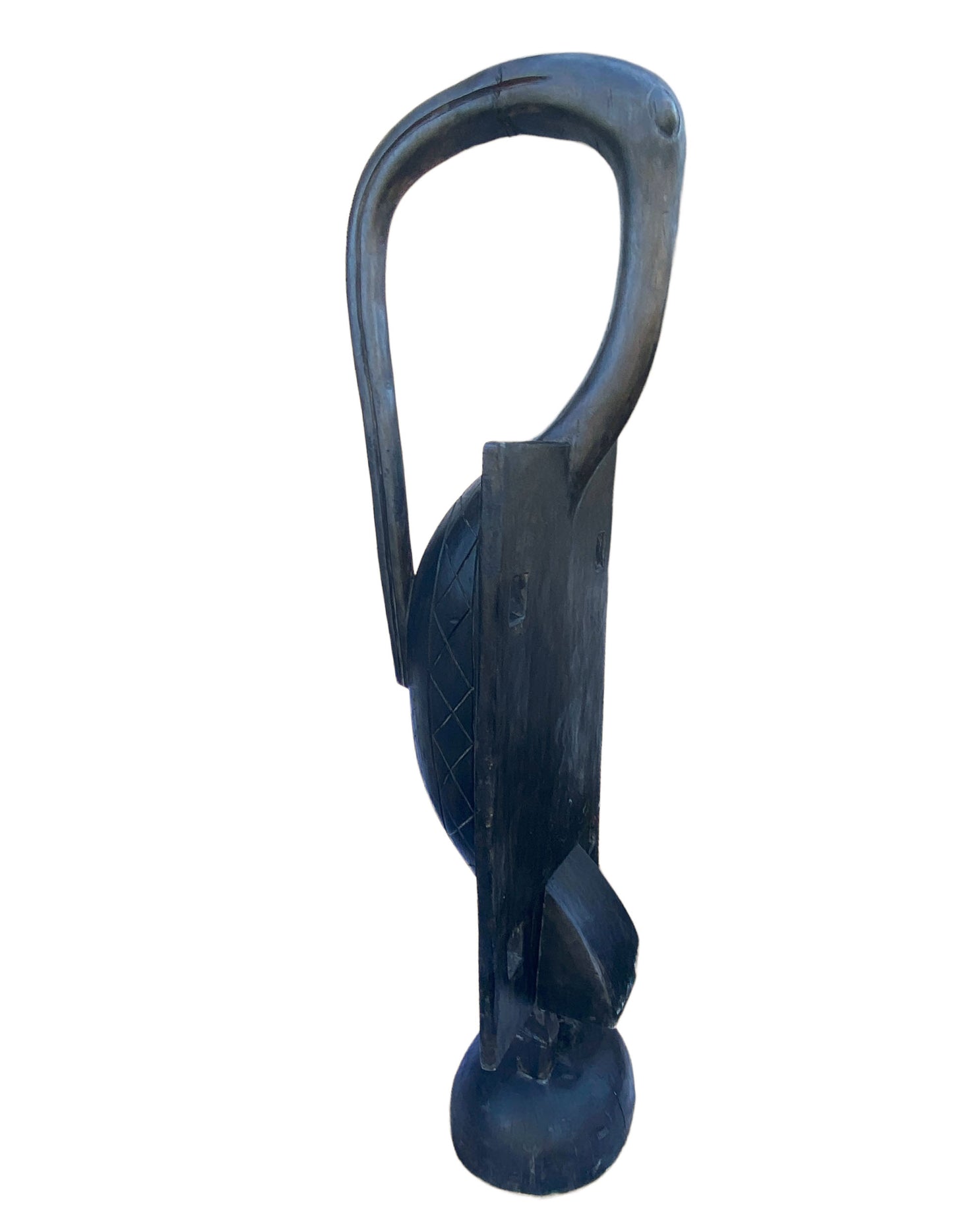 #7111 Huge Sculpture of Senufo Bird Statue Cote d'Ivoire 76" H