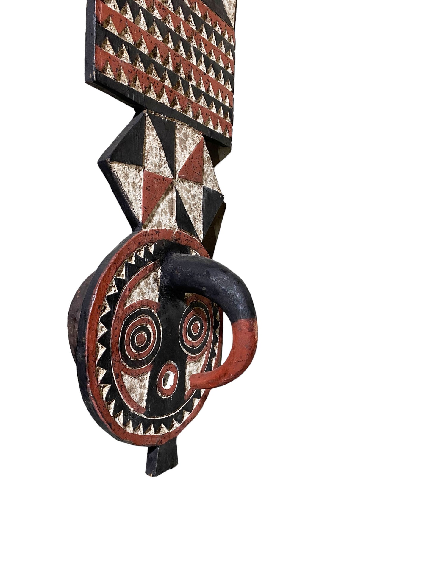 #5539 Large African Bobo Bwa Plank Mask Burkina Faso 80" H