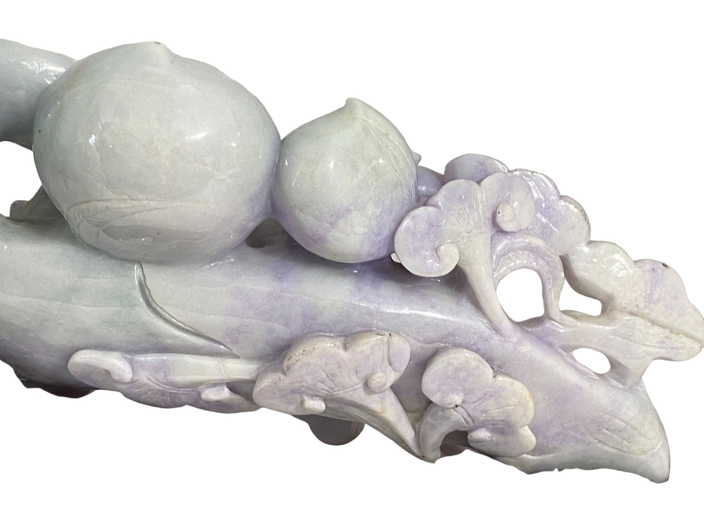 #1709 Stunning Lg Chinese Jadeite Jade Lingzhi 11.75" W.