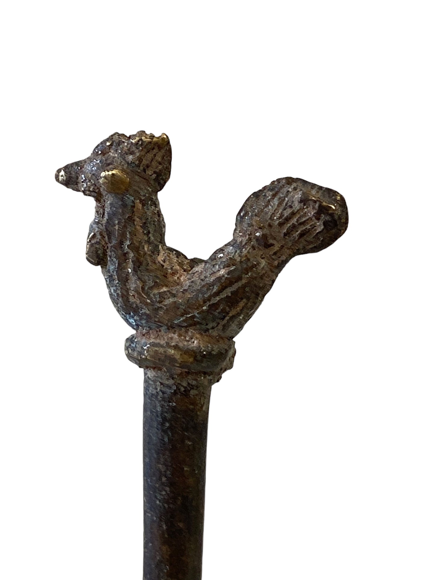 #5674 Vintage Ashanti / Asante Bronze Hair Pin 5.5" H