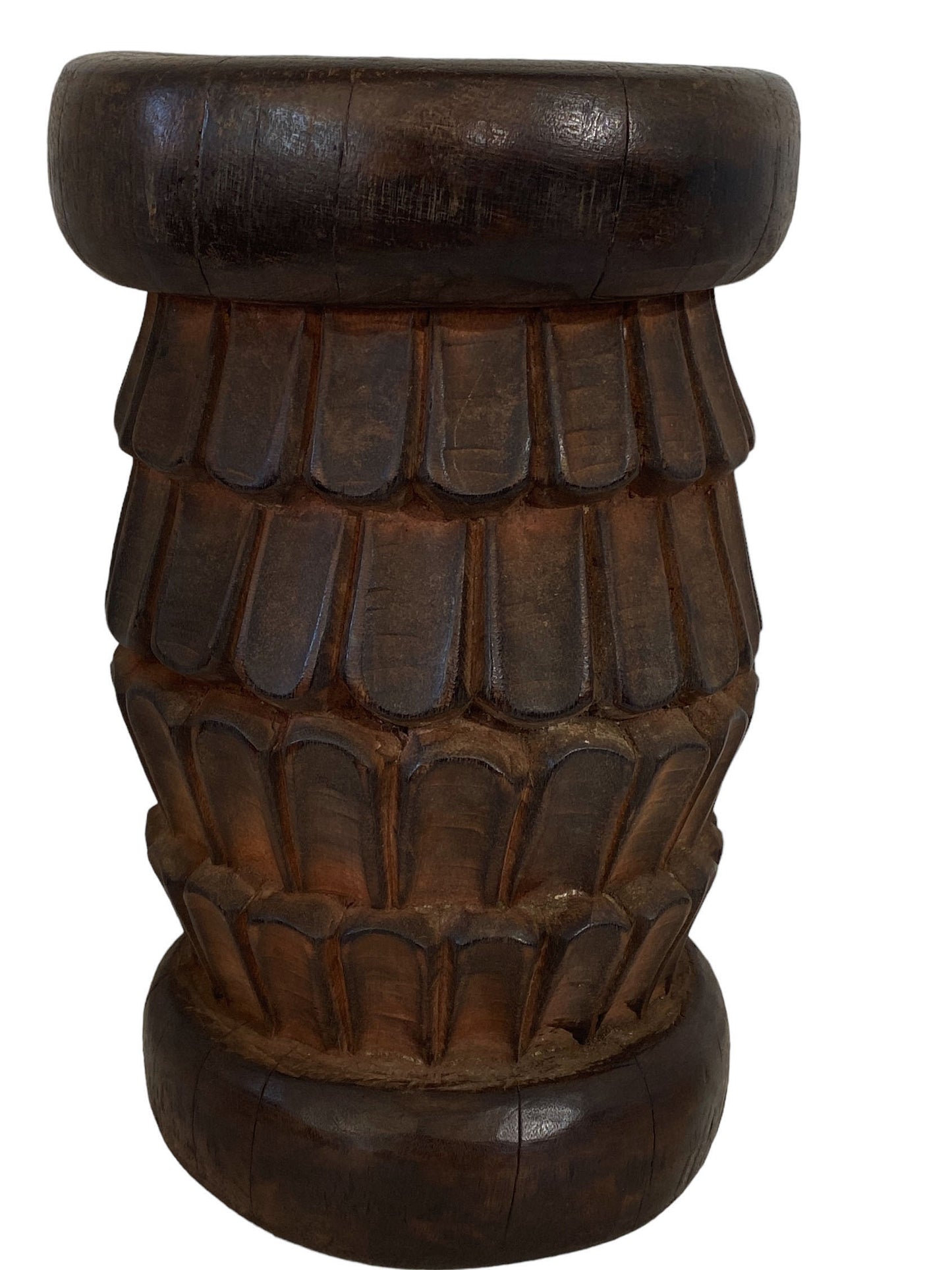 #5862 1960's Tribal Nobility Bamileke Stool/Table Cameroon 14" H