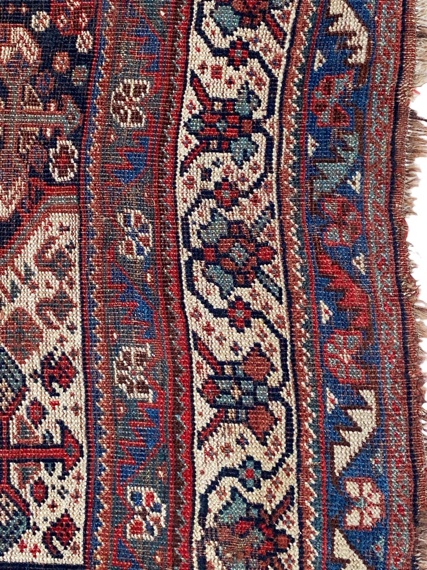 #7012 Antique Qashqai Kashkuli Rug with All Over Design, circa 1900
