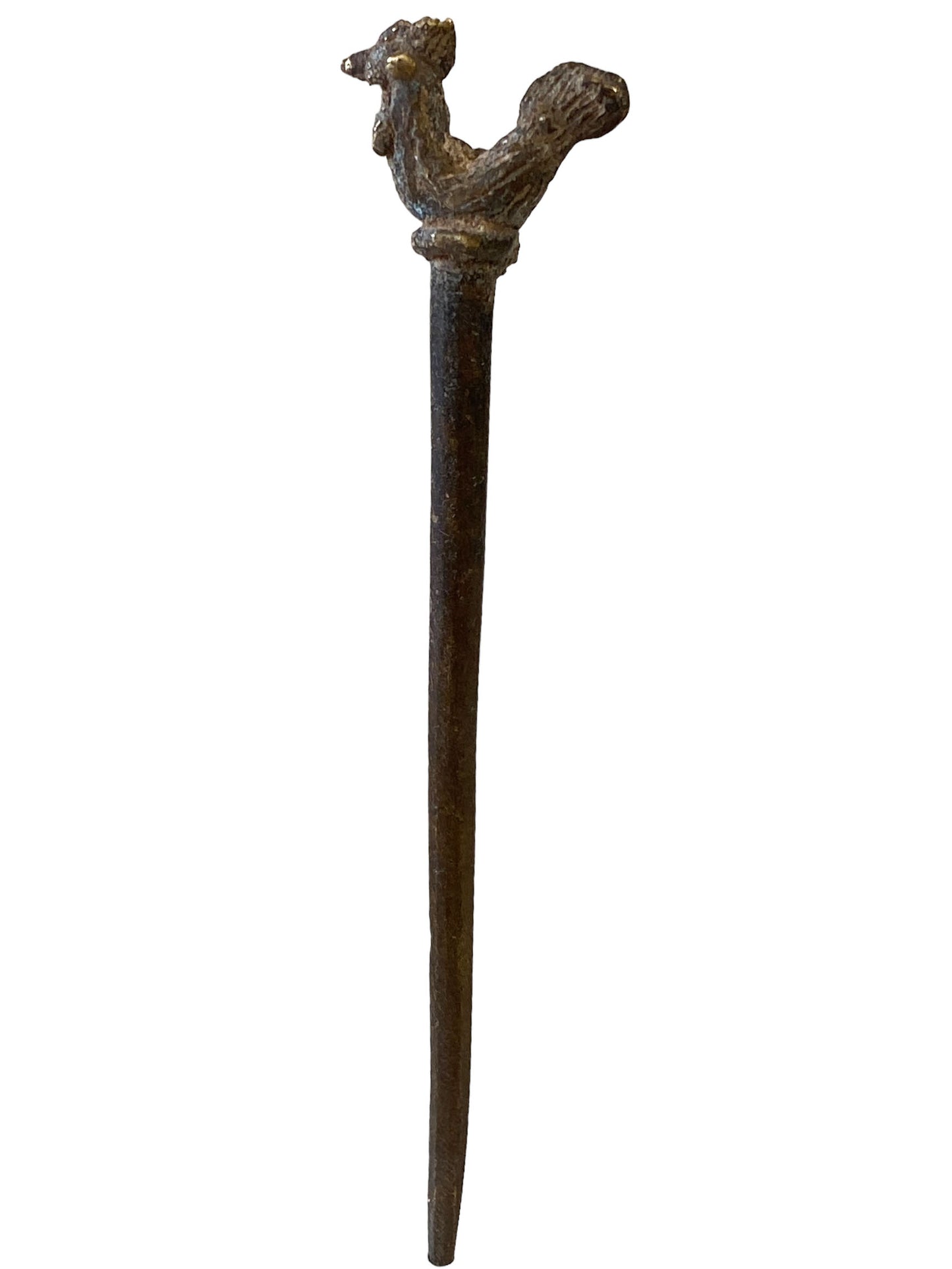 #5674 Vintage Ashanti / Asante Bronze Hair Pin 5.5" H