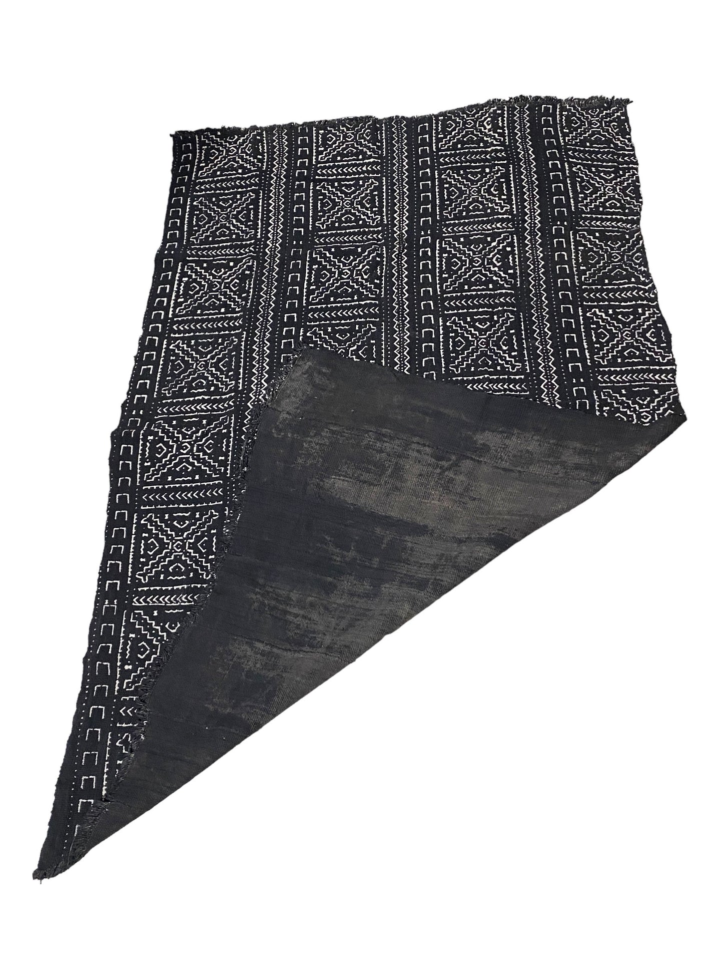 # 5735 African Bogolan Mud Cloth Textile Mali 64" by 40"