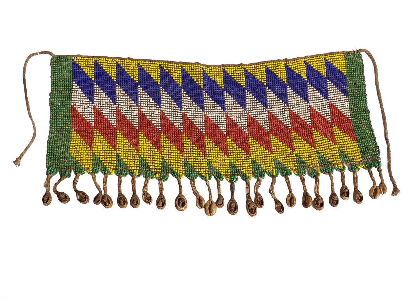 #65 Skirt Kirdi Beaded Cache Sex Pikuran Cameroon 18" W