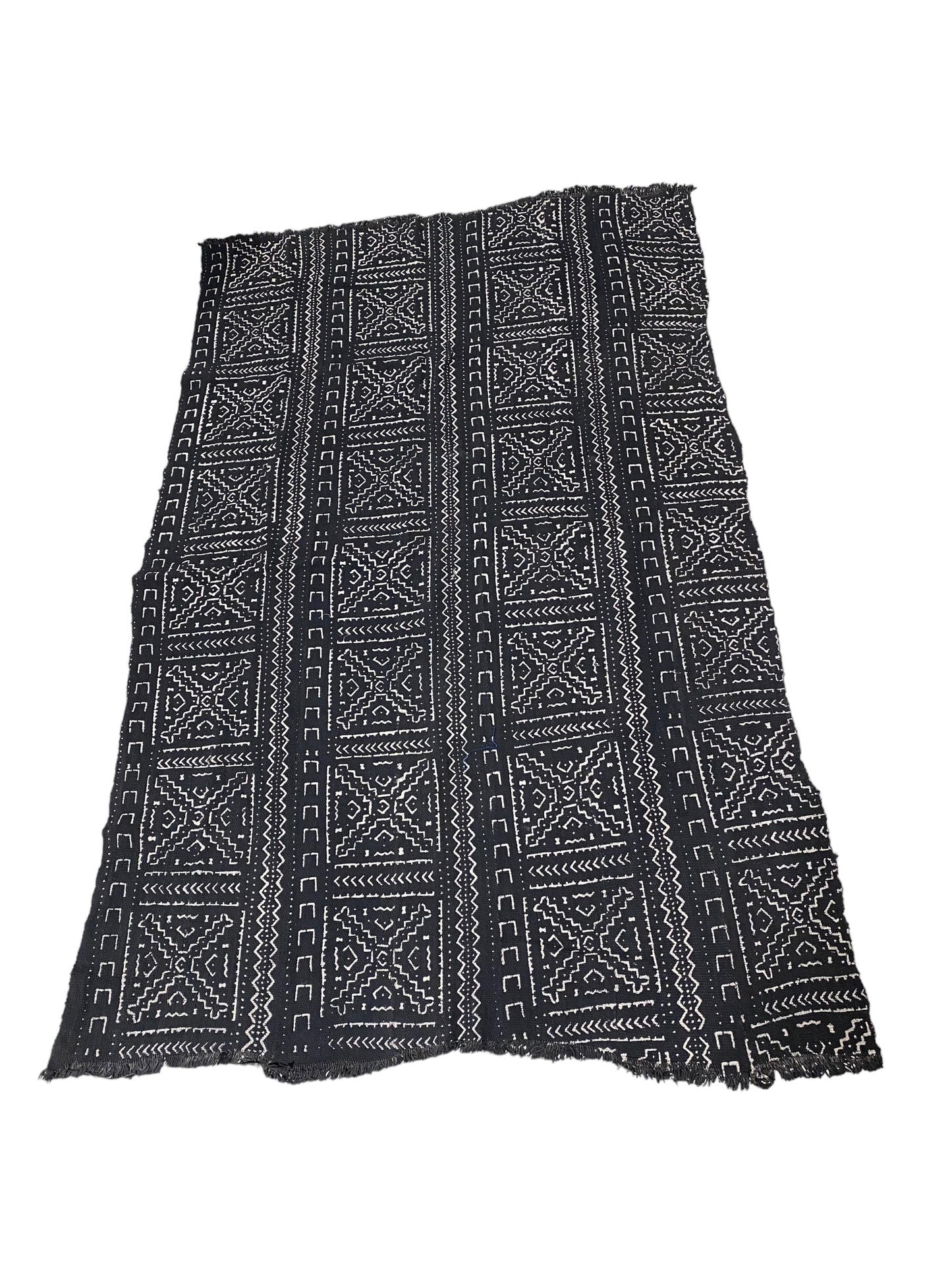 # 5735 African Bogolan Mud Cloth Textile Mali 64" by 40"