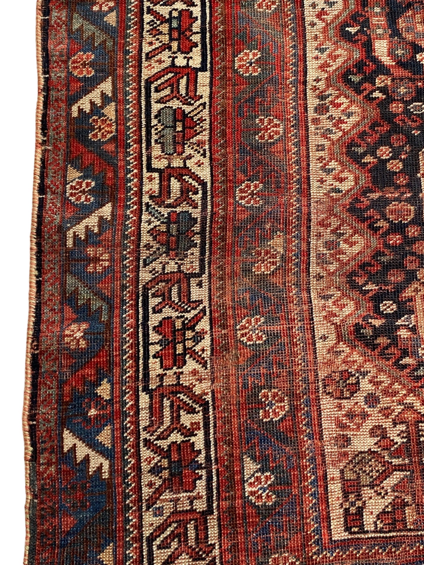 #7012 Antique Qashqai Kashkuli Rug with All Over Design, circa 1900