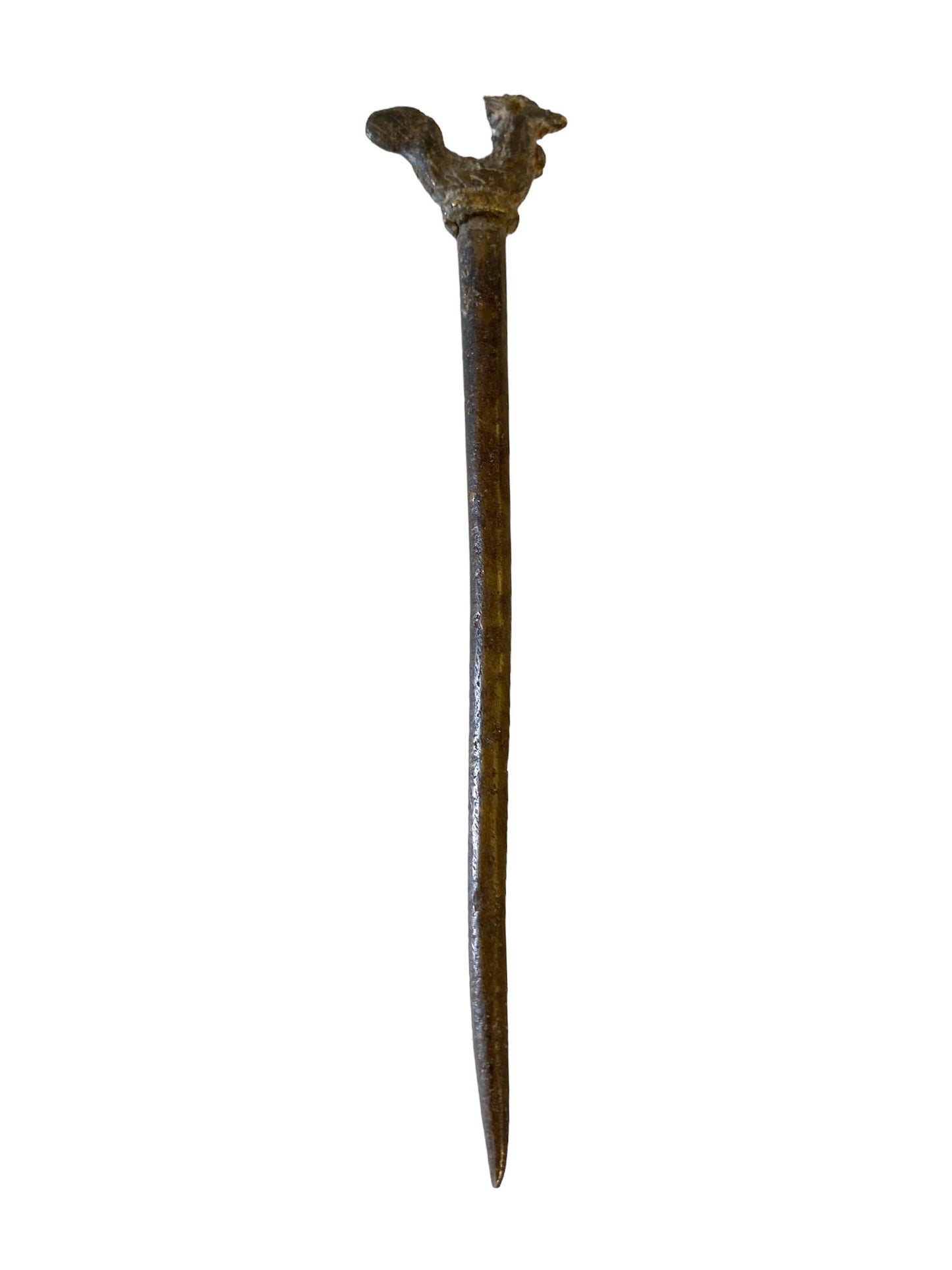 #5674 Vintage Ashanti / Asante Bronze Hair Pin 5.5" H
