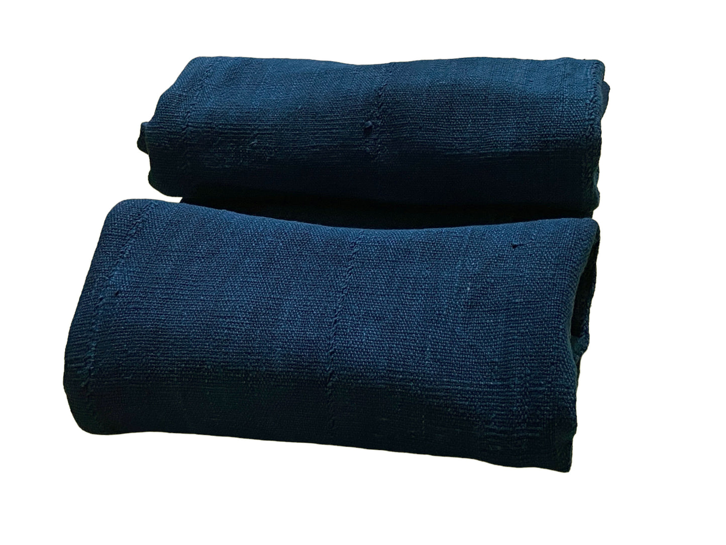 #5745 Fine Plain Indigo Cloth - Mossi Tribe Burkina Faso 73" H by 37" W