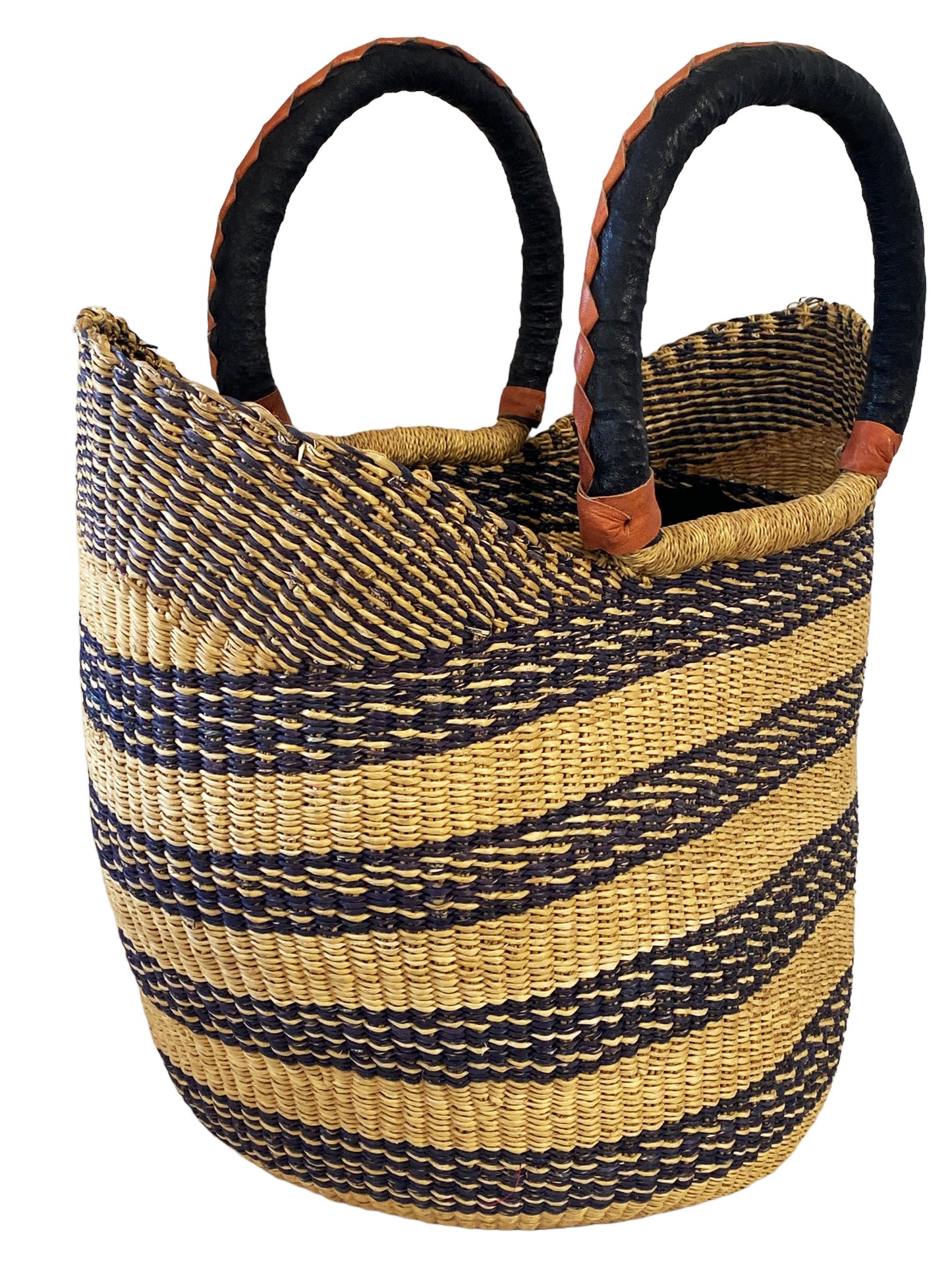 #5863 African Ghanian Bolga Basket 19" H by 20" W