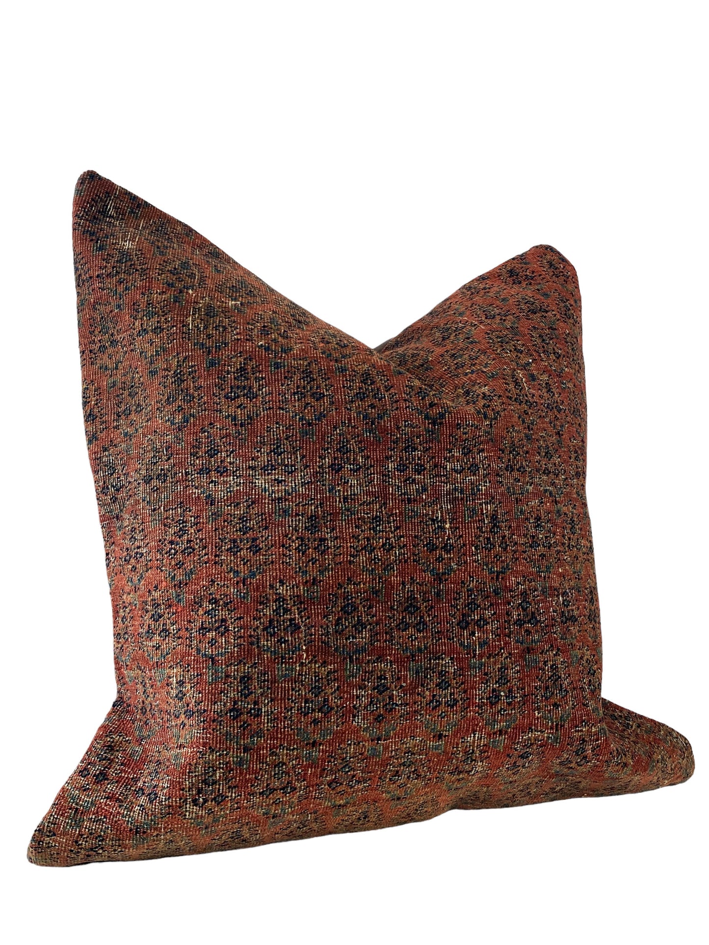 #7045 Superb 19th Fragment Herat Paisley Design Pillow Cover 22" by 22"