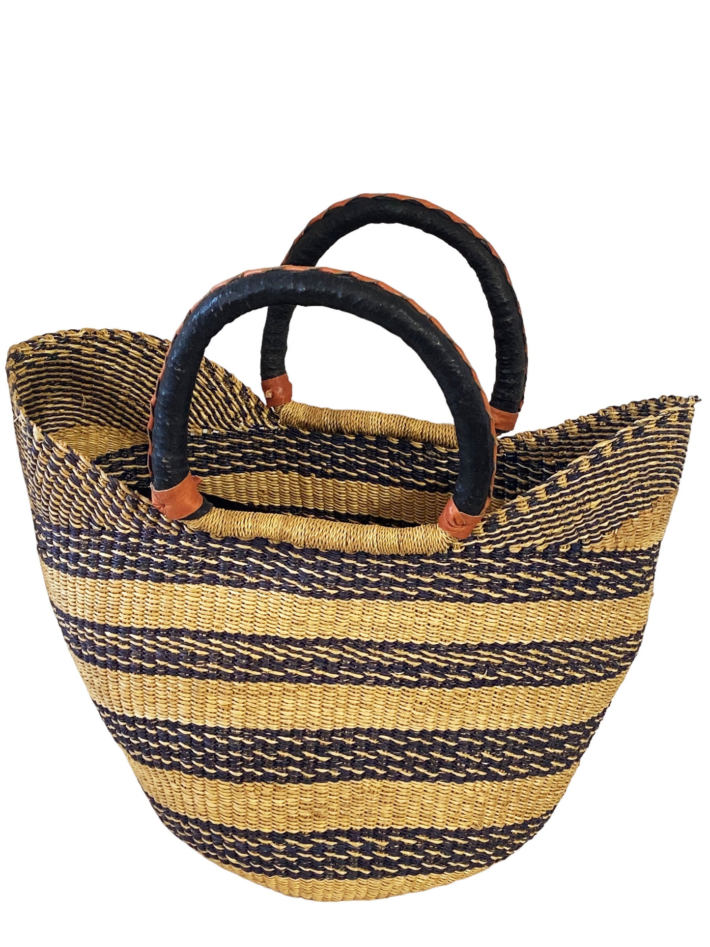 #5863 African Ghanian Bolga Basket 19" H by 20" W
