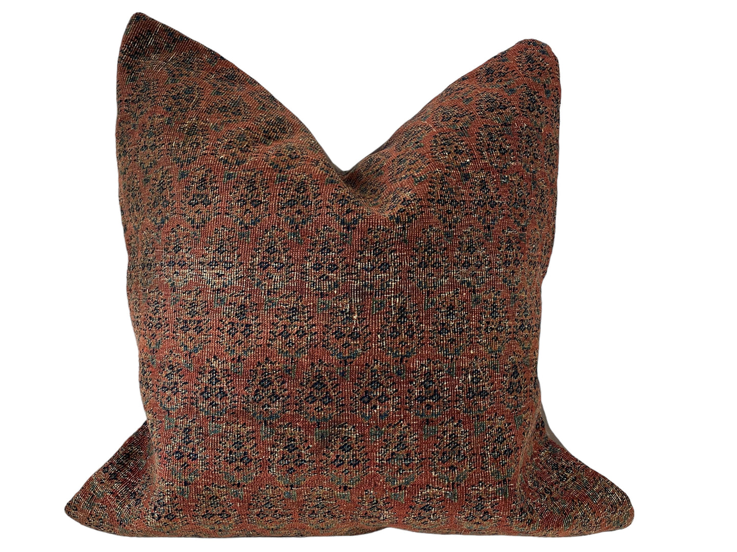 #7045 Superb 19th Fragment Herat Paisley Design Pillow Cover 22" by 22"