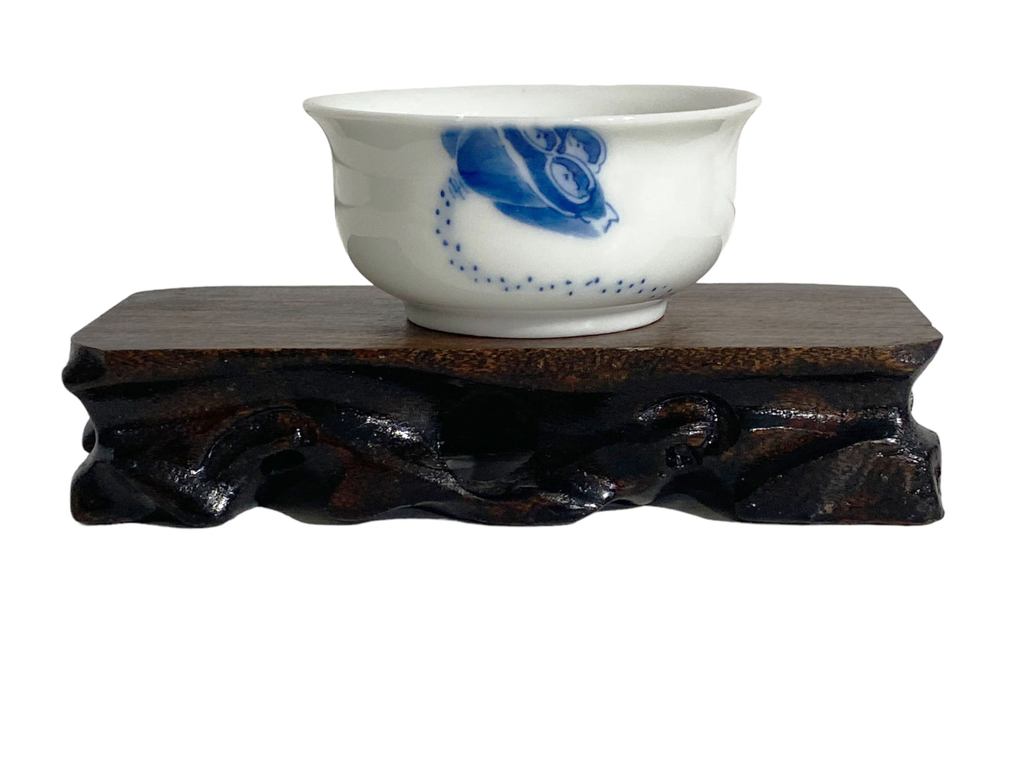 #6694 Chinoiserie Solid Wood Stand 4.75"w by 1"H