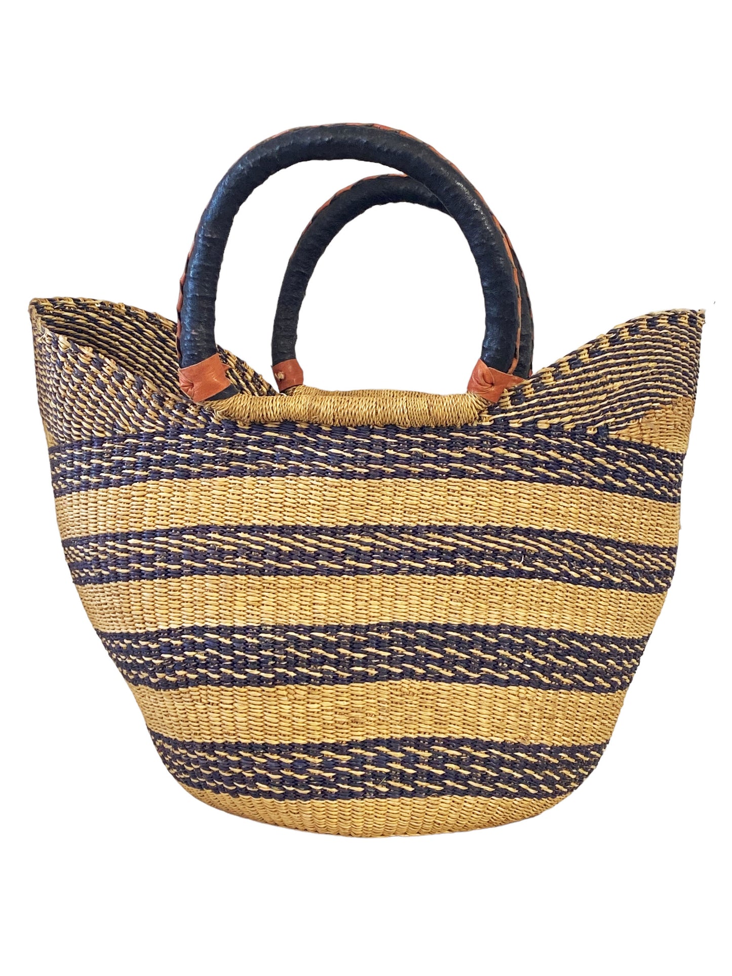 #5863 African Ghanian Bolga Basket 19" H by 20" W