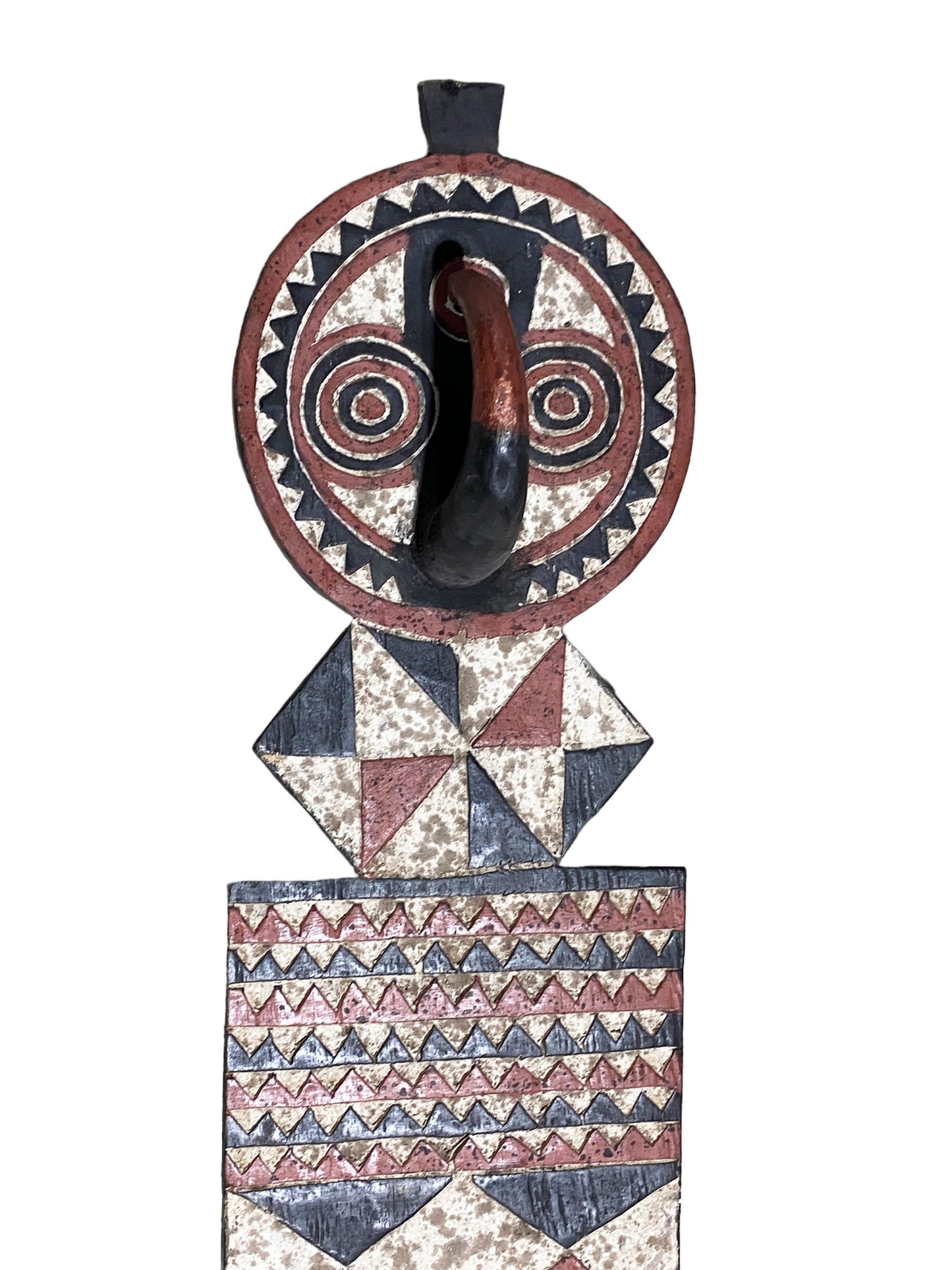 #5539 Large African Bobo Bwa Plank Mask Burkina Faso 80" H
