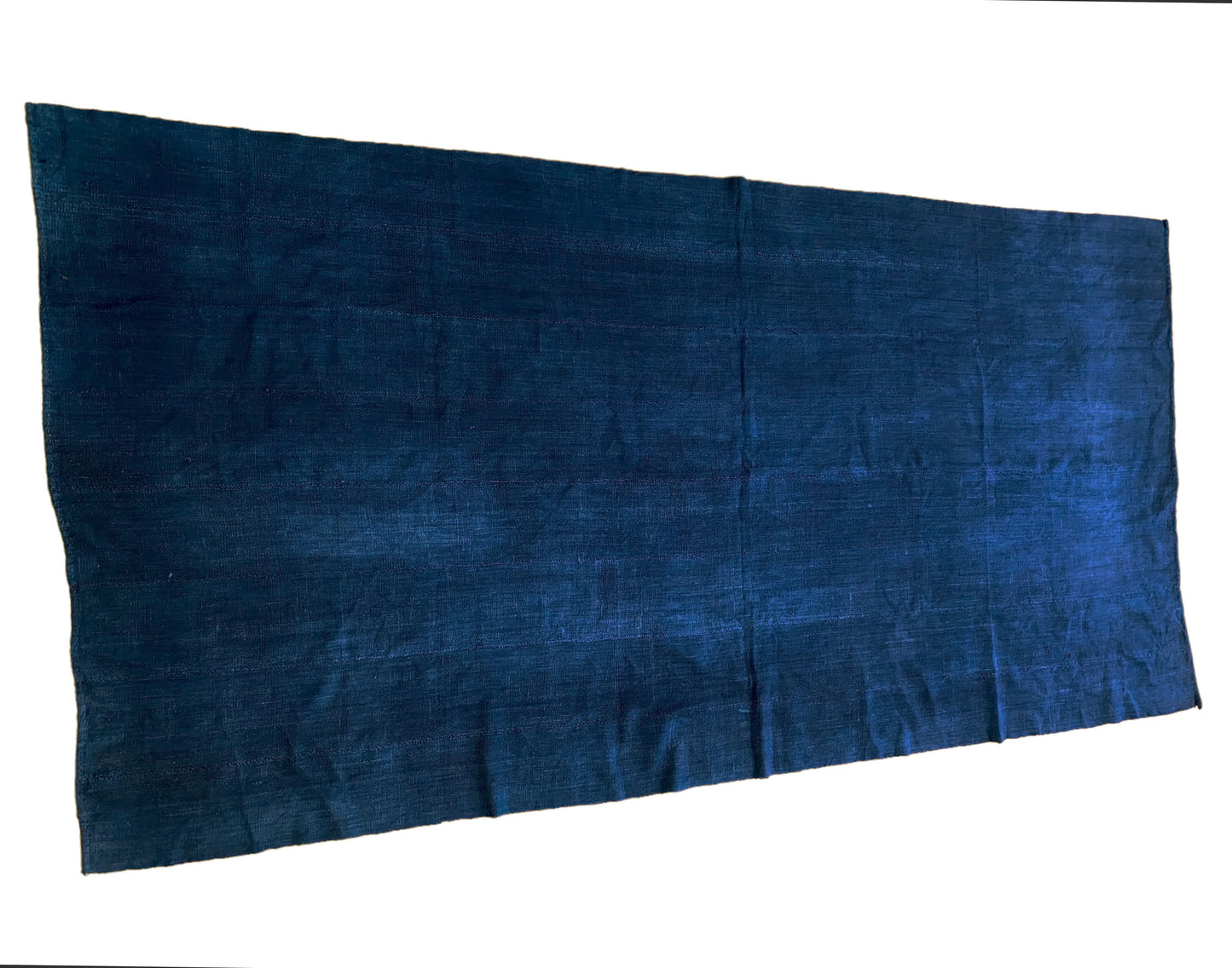 #5745 Fine Plain Indigo Cloth - Mossi Tribe Burkina Faso 73" H by 37" W
