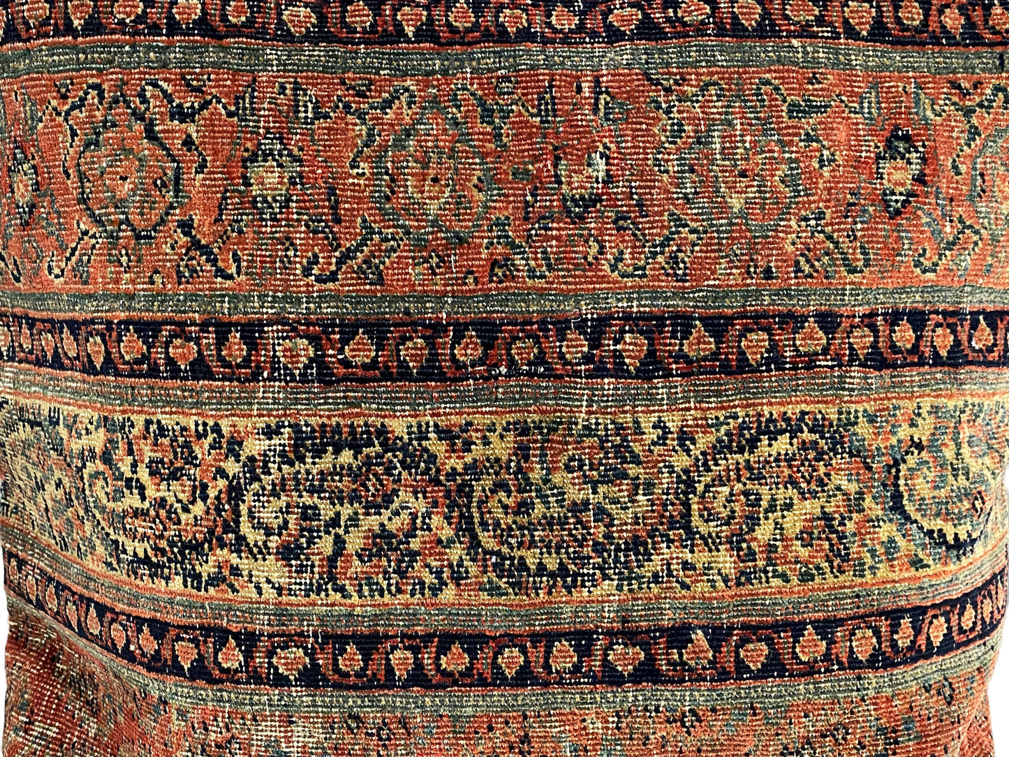 #5686 Superb 19th Fragment Herat Paisley Design Pillow Cover 22" by 22"
