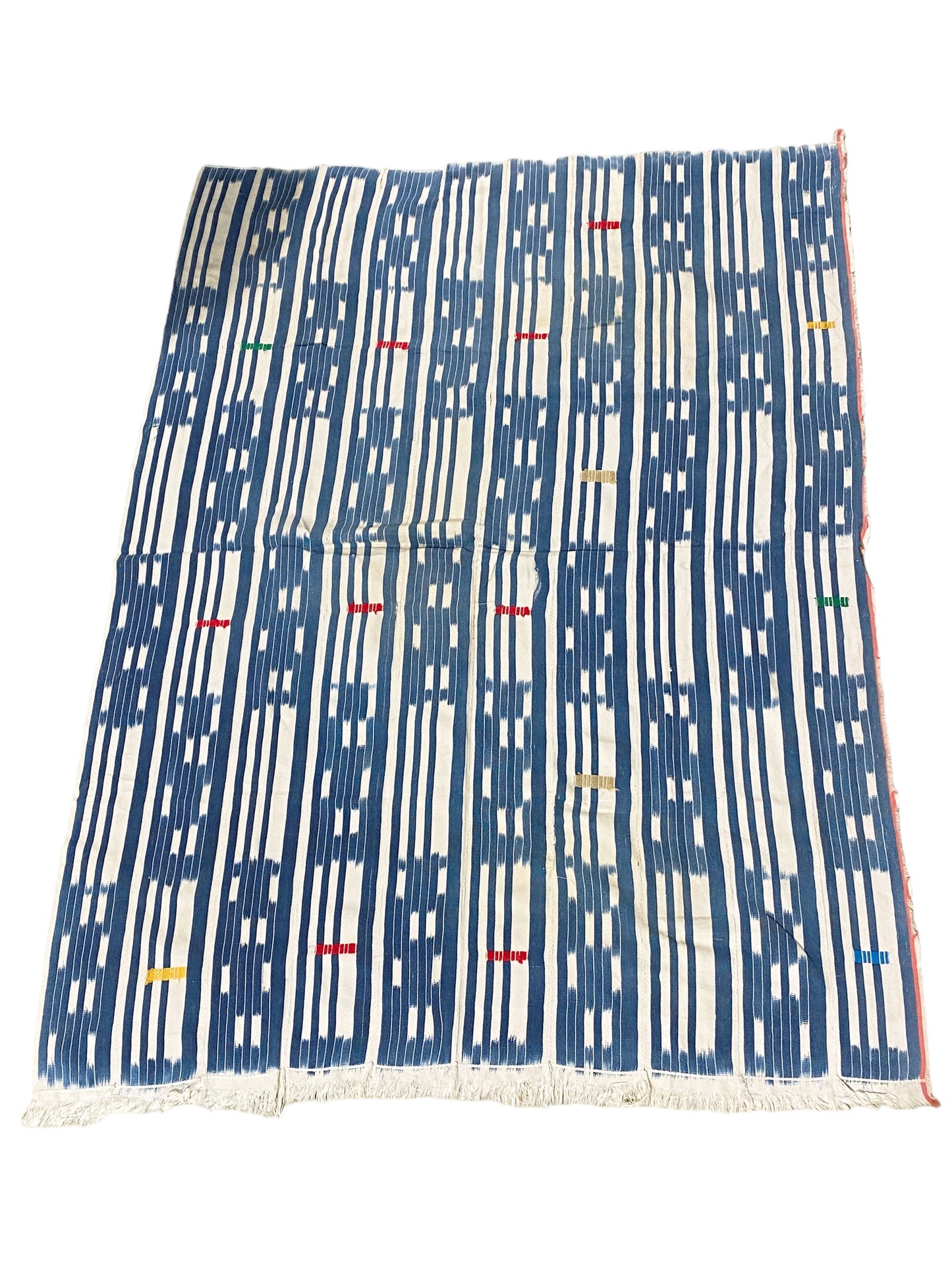 #5726 Vintage Baule /Baoulé Cloth/Textile Côte d’Ivoire. 57" by 40"