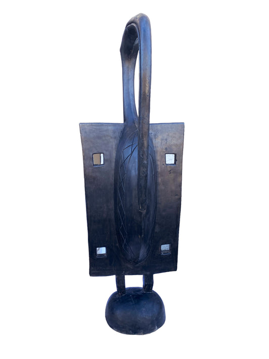 #7111 Huge Sculpture of Senufo Bird Statue Cote d'Ivoire 76" H