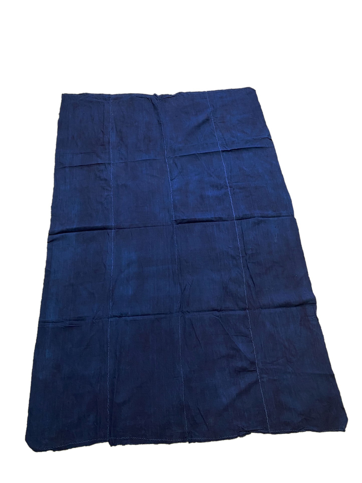 #7063 Fine Plain Indigo Cloth - Mossi Tribe Burkina Faso 68" H by 43" W