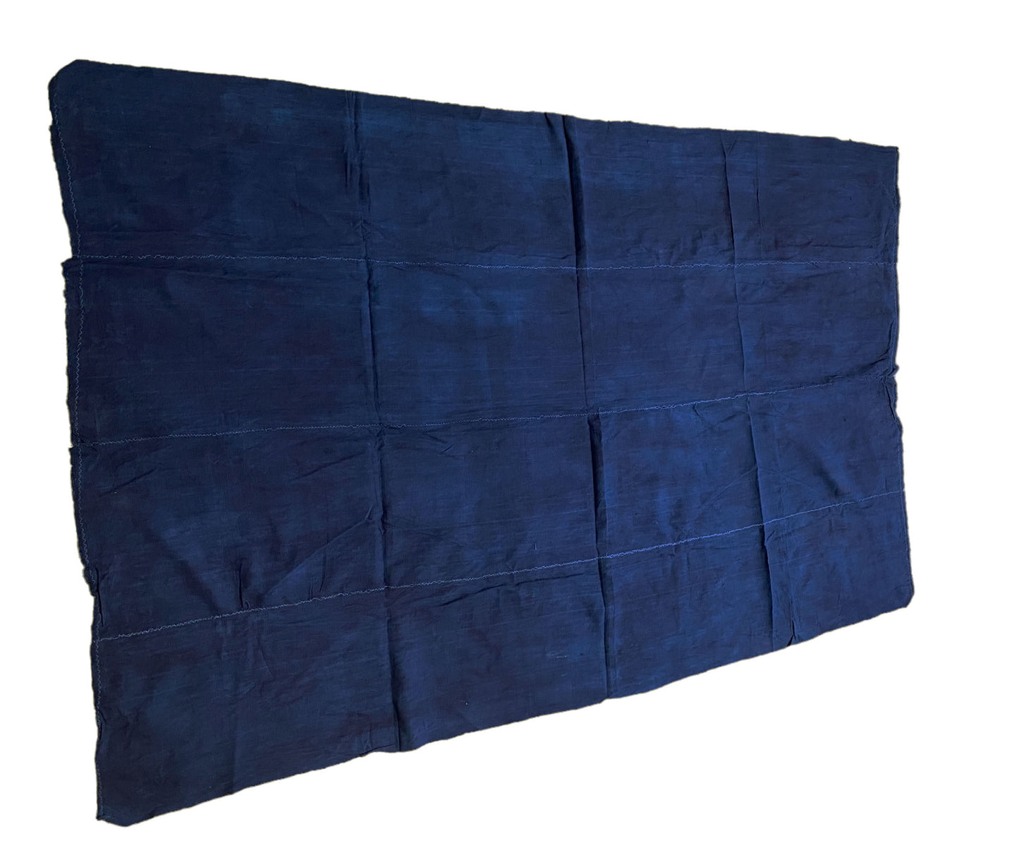 #7063 Fine Plain Indigo Cloth - Mossi Tribe Burkina Faso 68" H by 43" W
