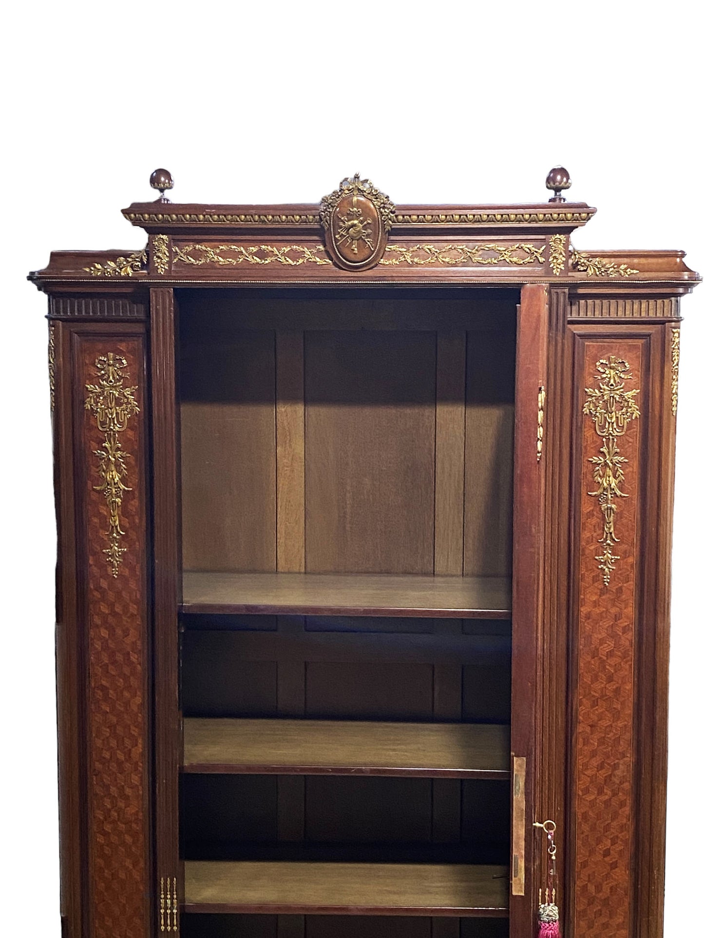 #5793 19th century French Gilt Bronze-Mounted Armoire by François Linke