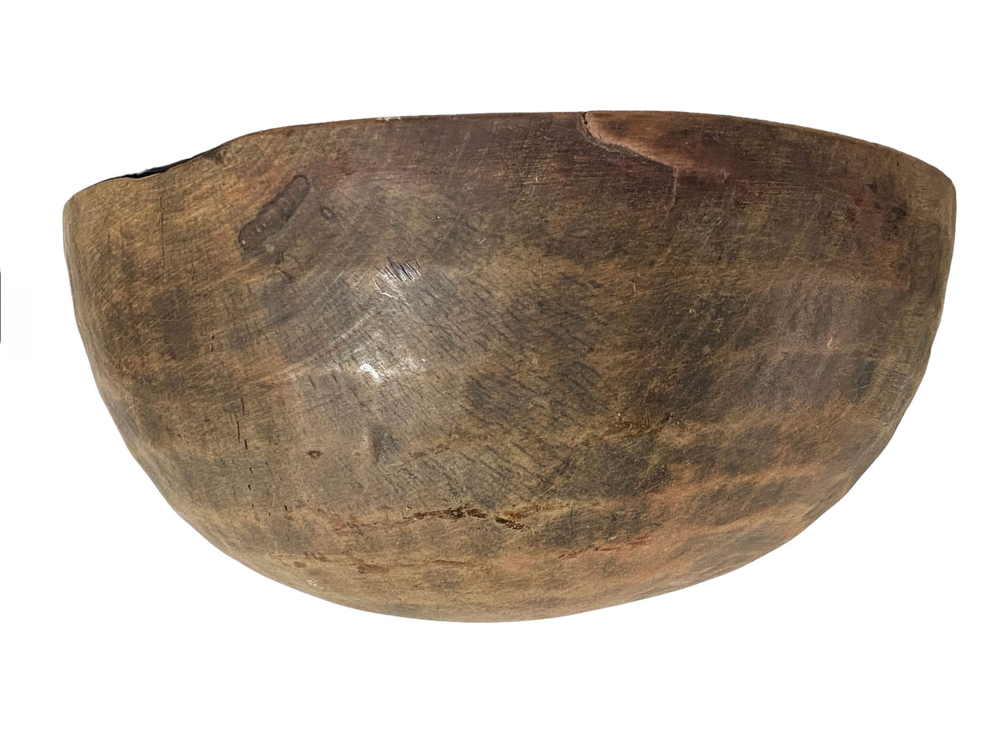 #5829 African Hausa Engraved Wooden Bowl From Niger 12.5" D