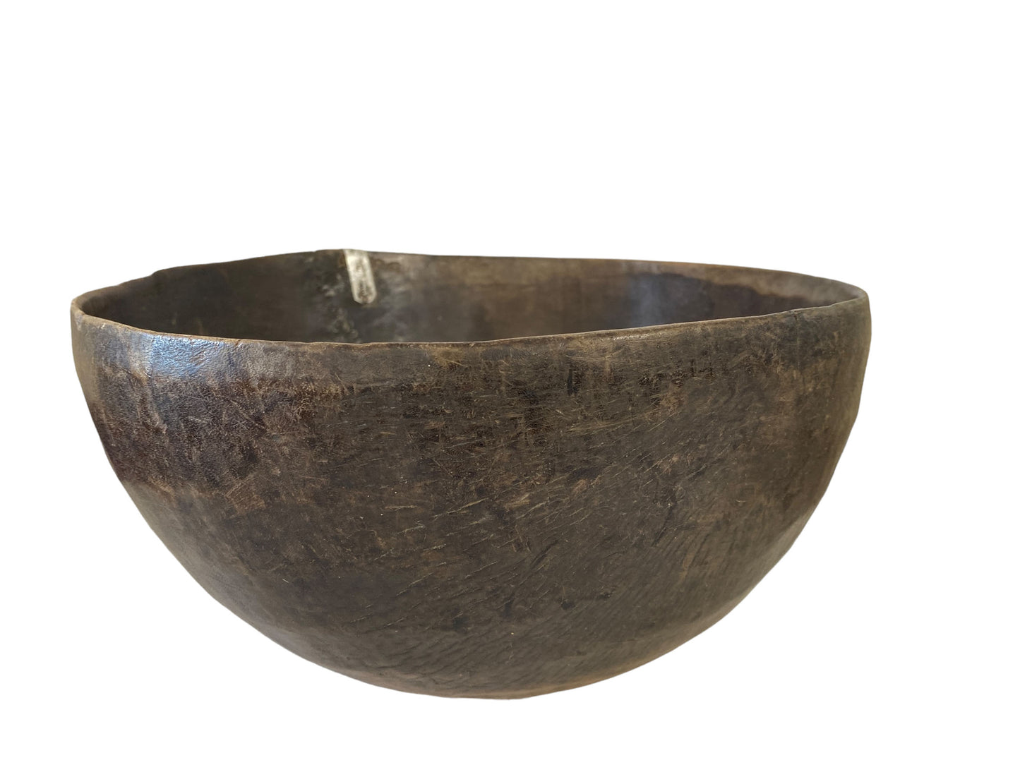#5837 African Hausa Wooden Bowl From Niger 11.25" Diameter