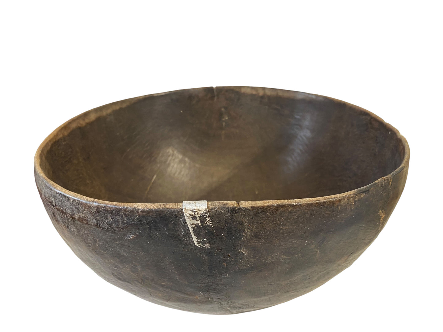 #5837 African Hausa Wooden Bowl From Niger 11.25" Diameter