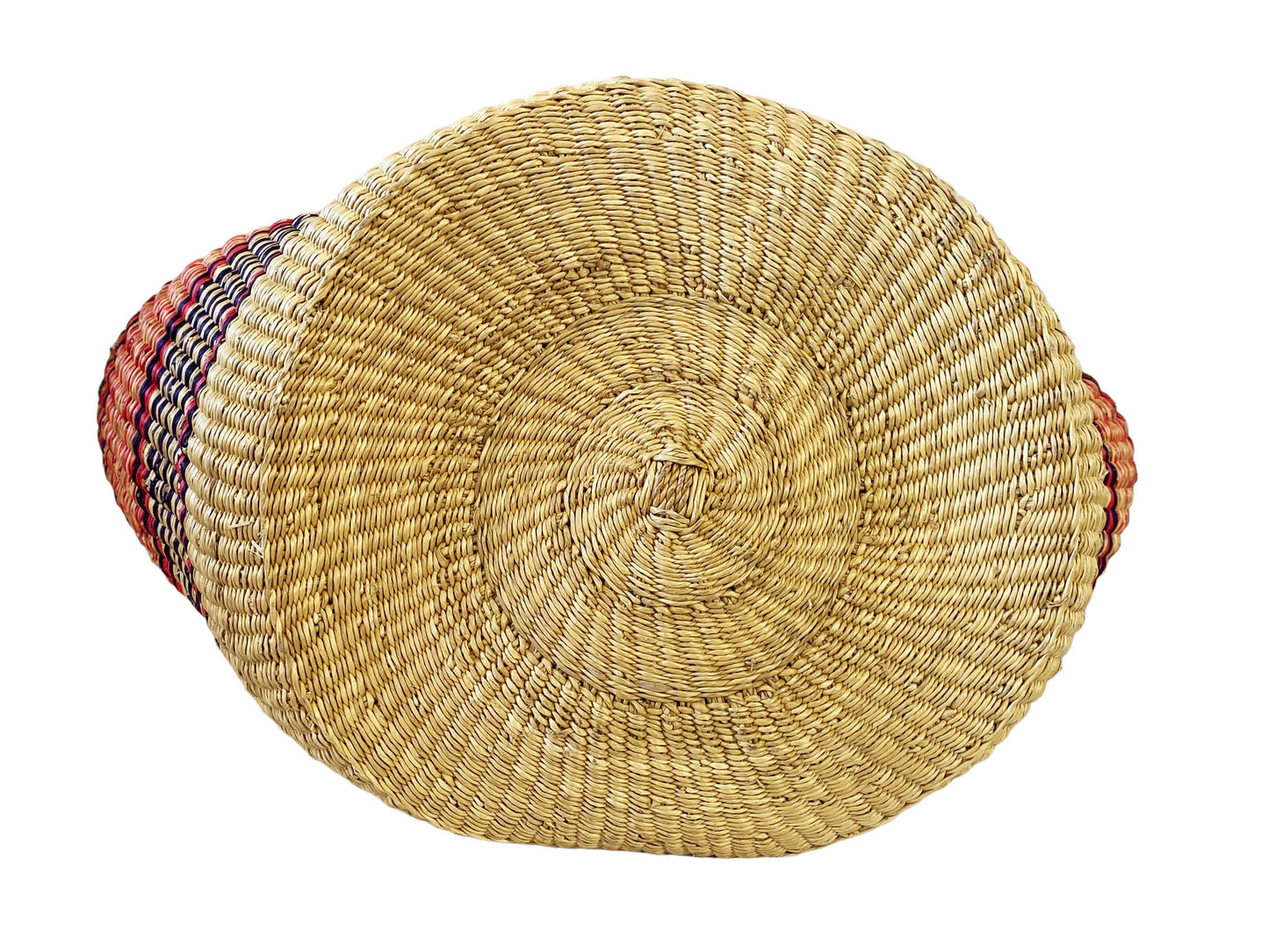 #5874 African Ghanian Bolga Basket 19" H by 19" W