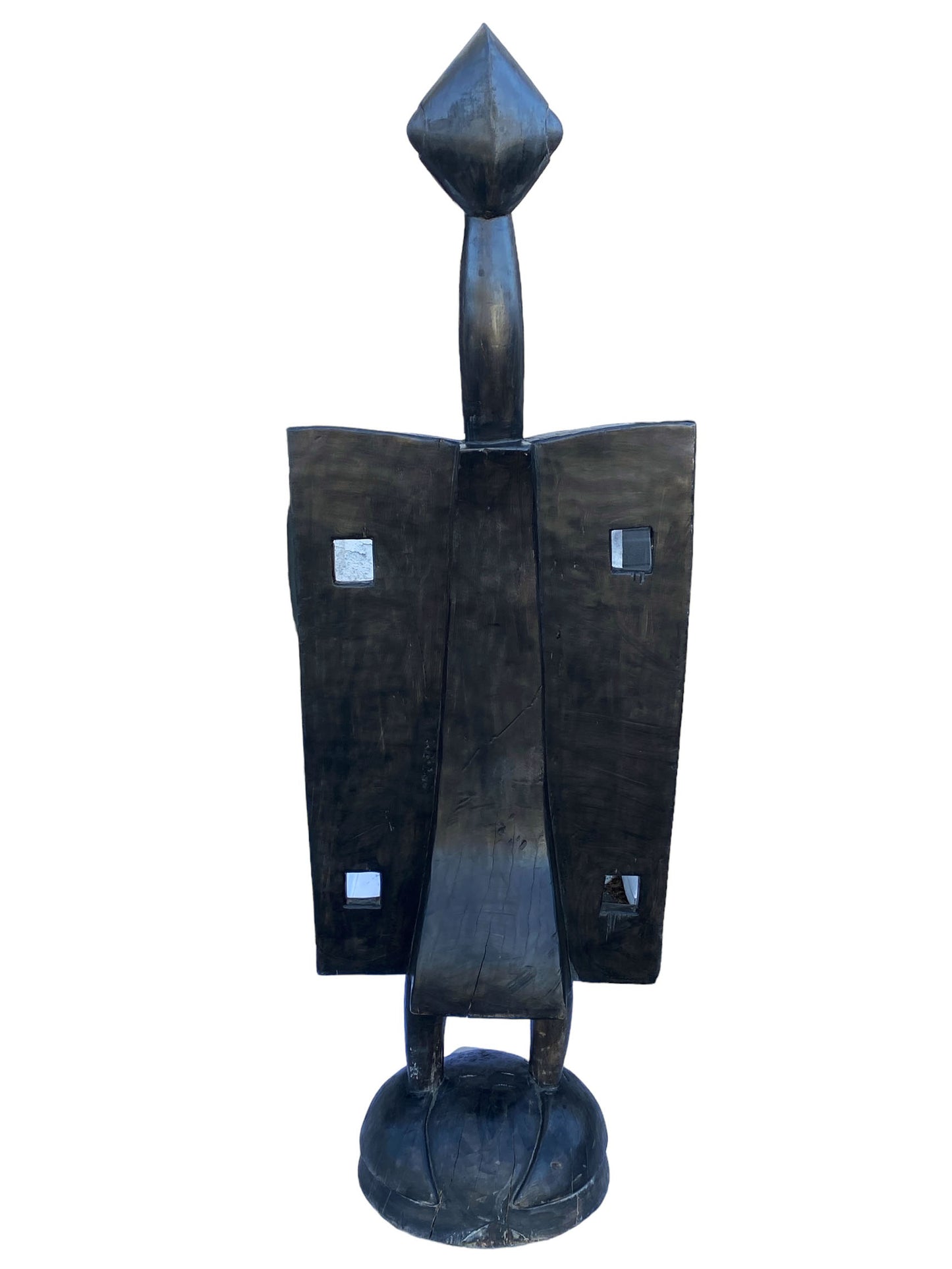 #7110 Huge Sculpture of Senufo Bird Statue Cote d'Ivoire 71.5" H