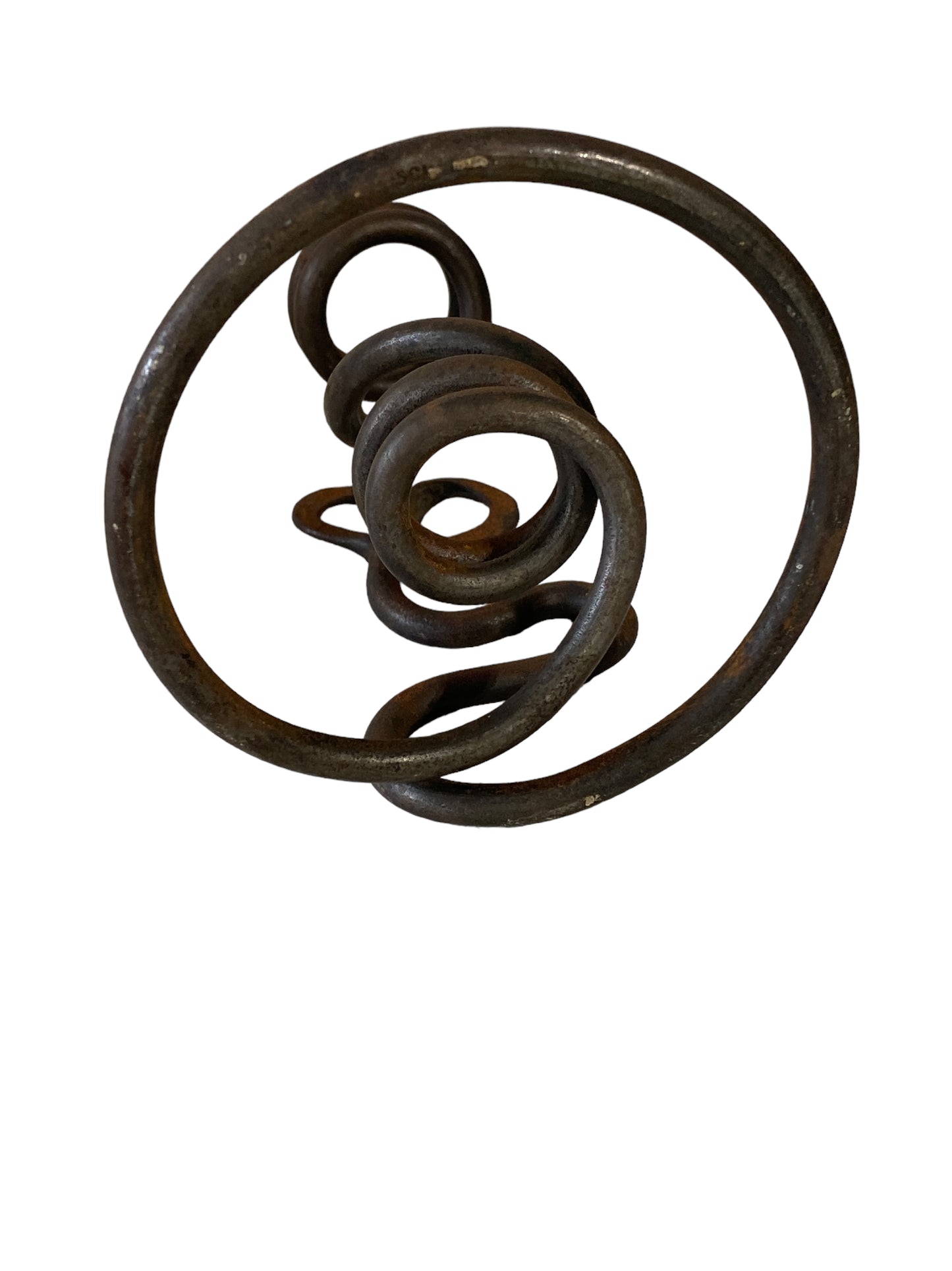#5667 Vintage Artistic Iron Candle Holder W/Heart 5.75" H