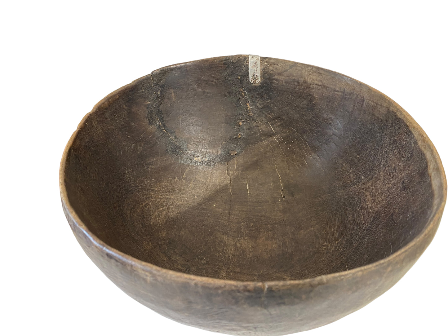 #5837 African Hausa  Wooden Bowl From Niger 11.25" Diameter