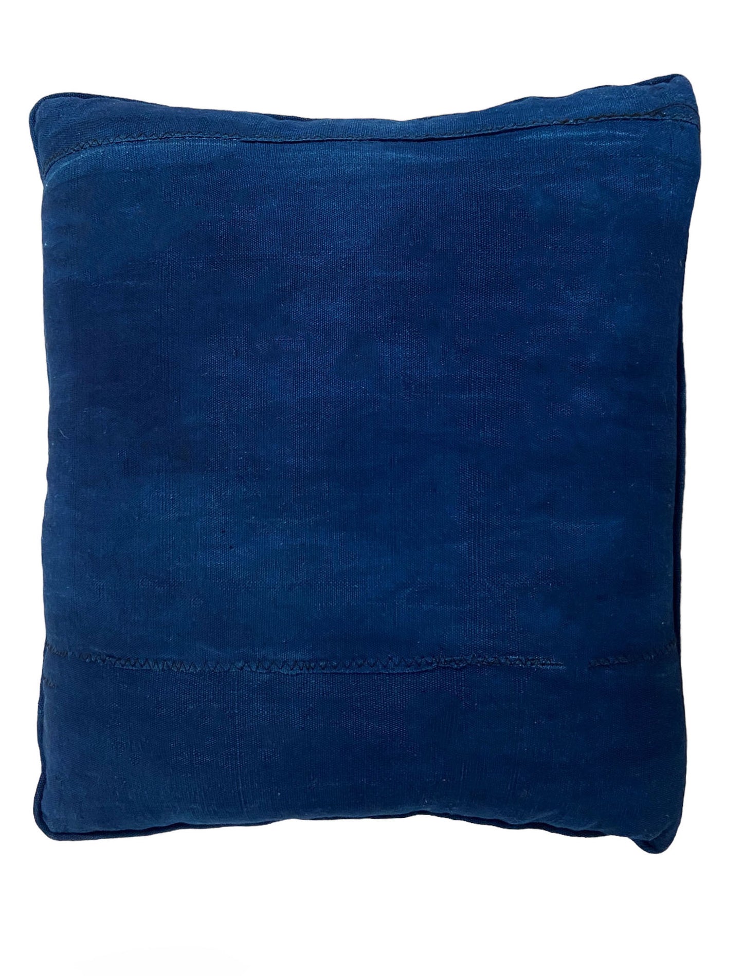 #5498 African Custom Made Solid Indigo cloth Pillow 17"