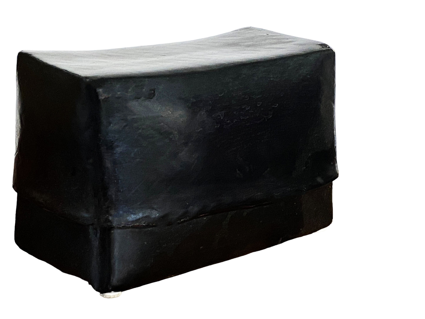 #126 Burmese  Black Lacquer Bamboo Wood  Box  6" w