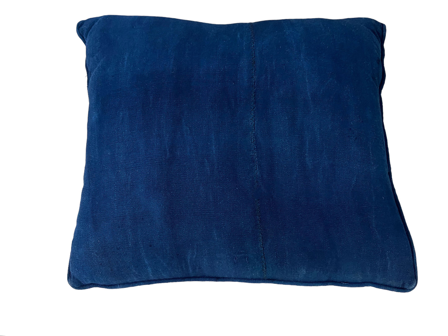 #5498 African Custom Made Solid Indigo cloth Pillow 17"