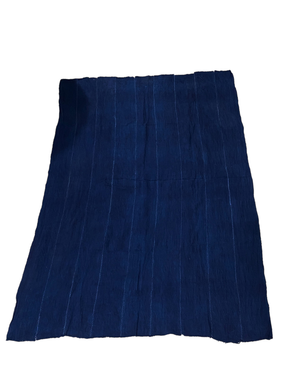 #5723 Fine Plain Indigo Cloth - Mossi Tribe Burkina Faso 59" H by 39" W