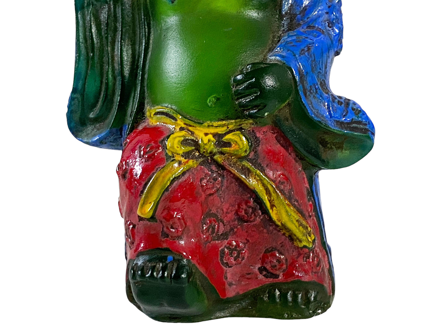 #5627 Chinoiserie Overlay Peking Glass Snuff bottle 3.25" H