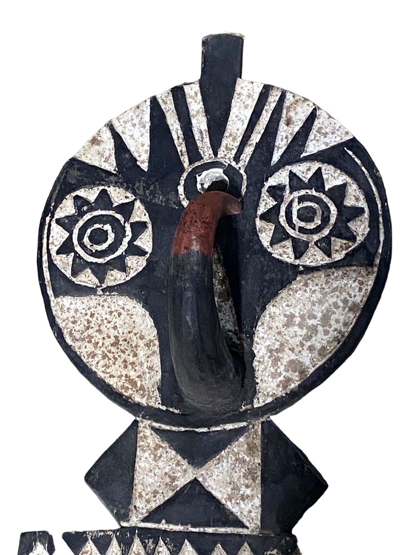 #5542 Large African Bobo Bwa Plank Mask Burkina Faso 80" H
